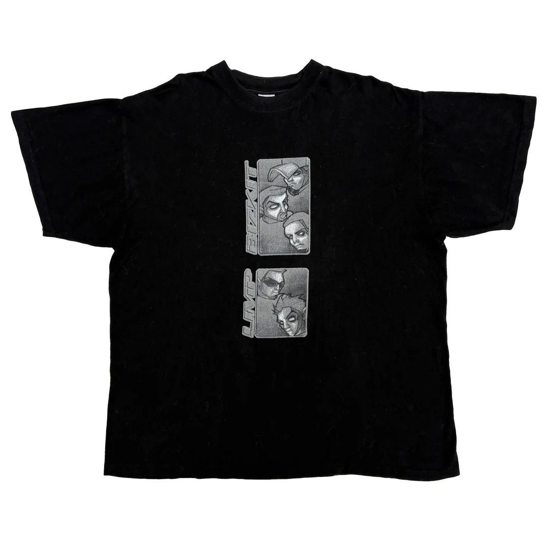 Band Tees × Vintage Limp Bizkit 1990 90s Vintage Band Concert Tour Metal T-Shirt Size US XL / EU 56 / 4 - 1 Thumbnail