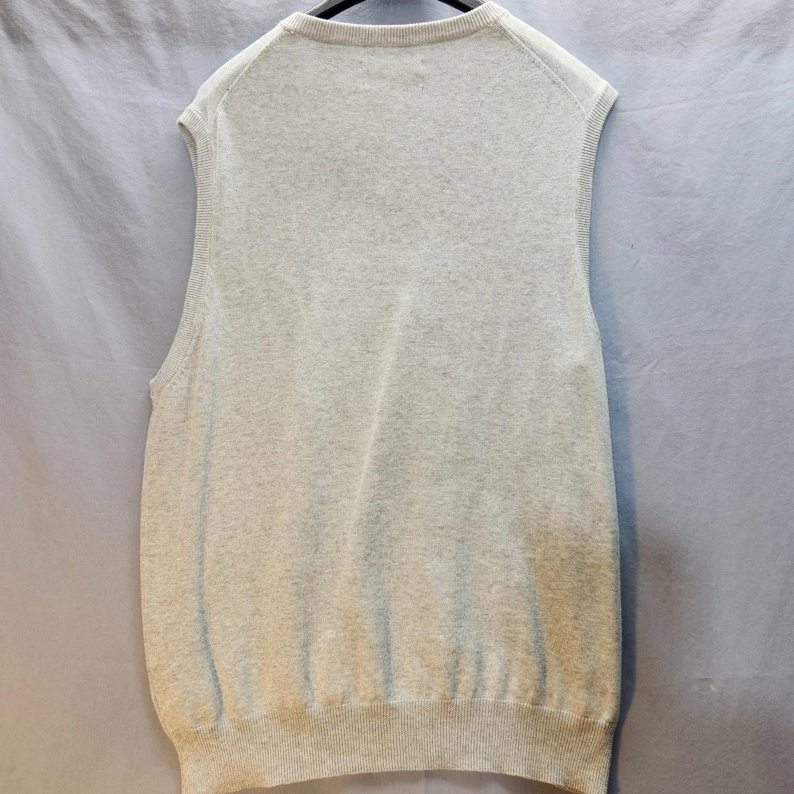 Chaps Men's Chaps Sweater Vest Gray Size Large 100% Cotton Size US L / EU 52-54 / 3 - 7 Thumbnail