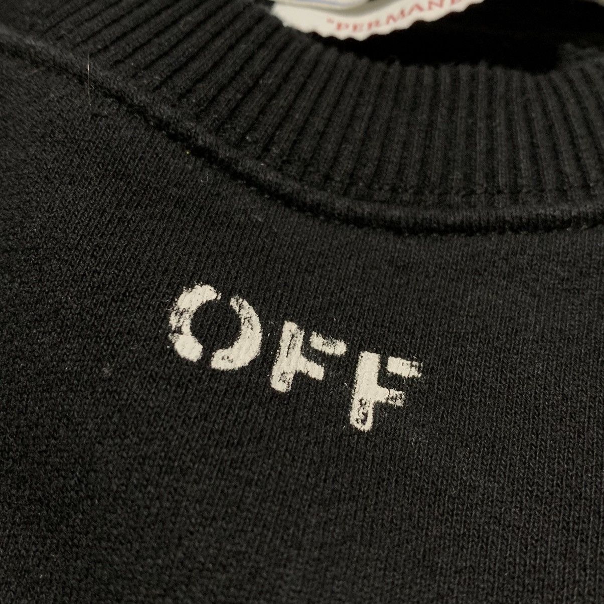 Off-White Off White XS Black Sweatshirt Crewneck Off Logo Short Virgil Size US XS / EU 42 / 0 - 5 Thumbnail