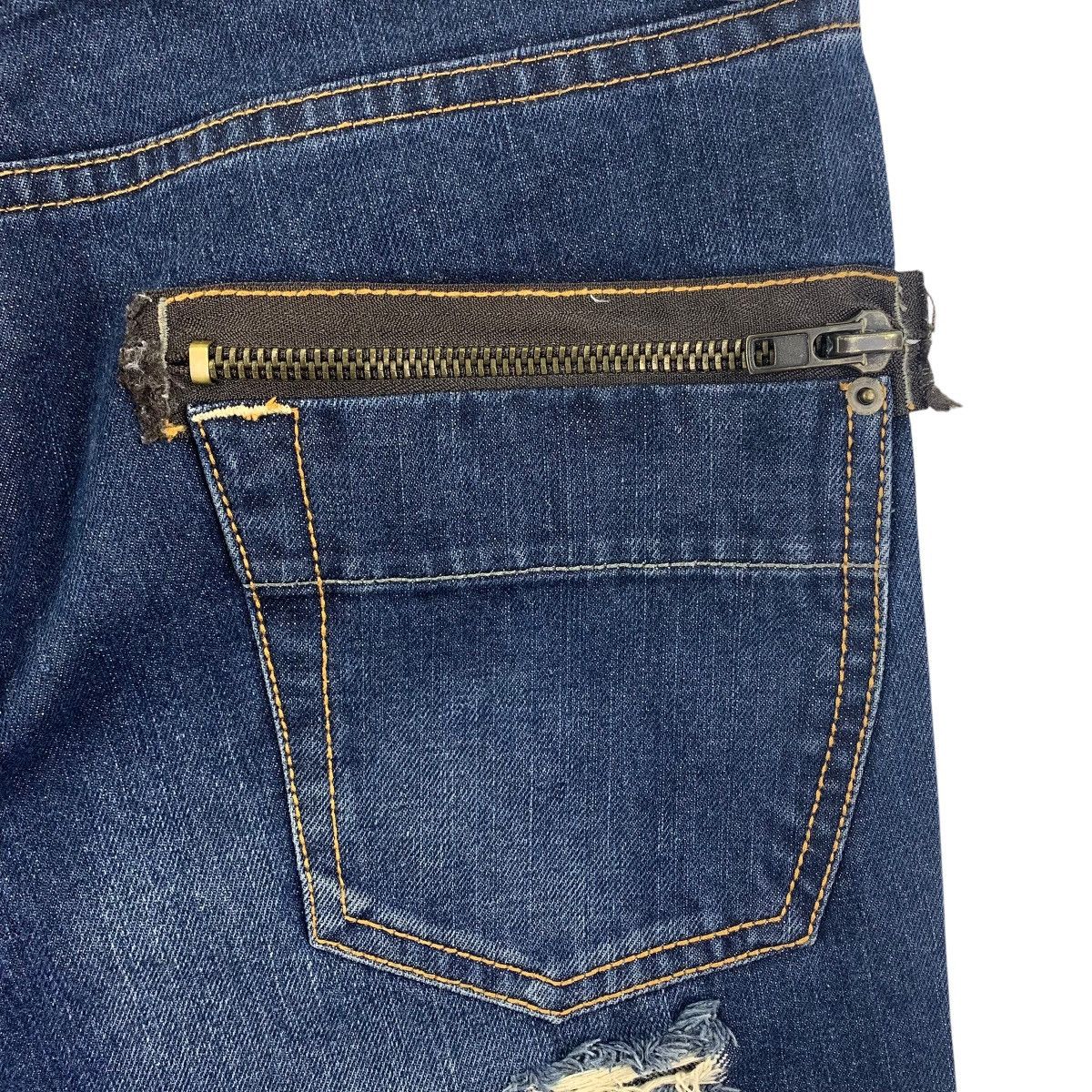 Japanese Brand HERITAGE STONE Distressed blue jeans Size US 34 / EU 50 - 18 Thumbnail