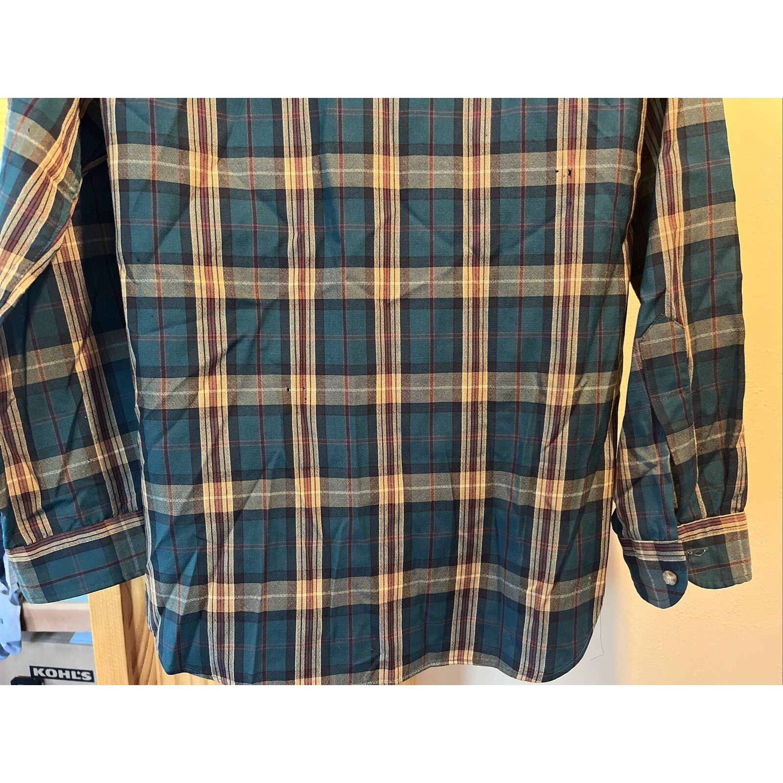 Pendleton Pendleton Vintage Men’s M Blue Plaid LS Button Up Wool Shirt Size US M / EU 48-50 / 2 - 19 Thumbnail
