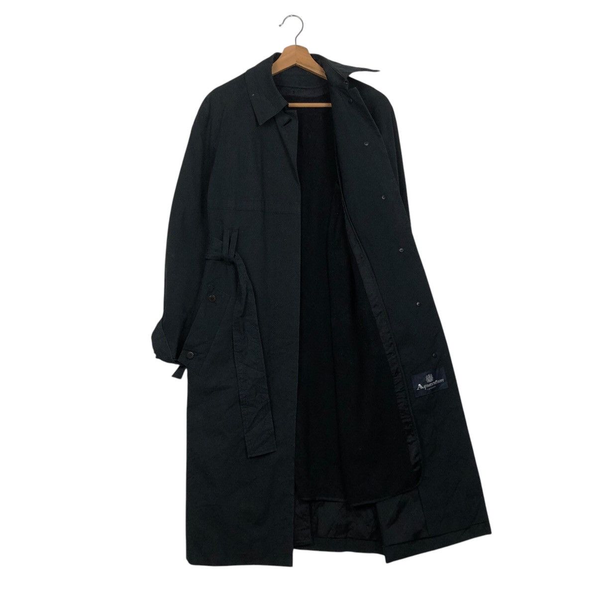 Aquascutum × Japanese Brand × Vintage 📌Rich Black- Long Jacket Trench Coat Aquascutum London Size US M / EU 48-50 / 2 - 13 Thumbnail