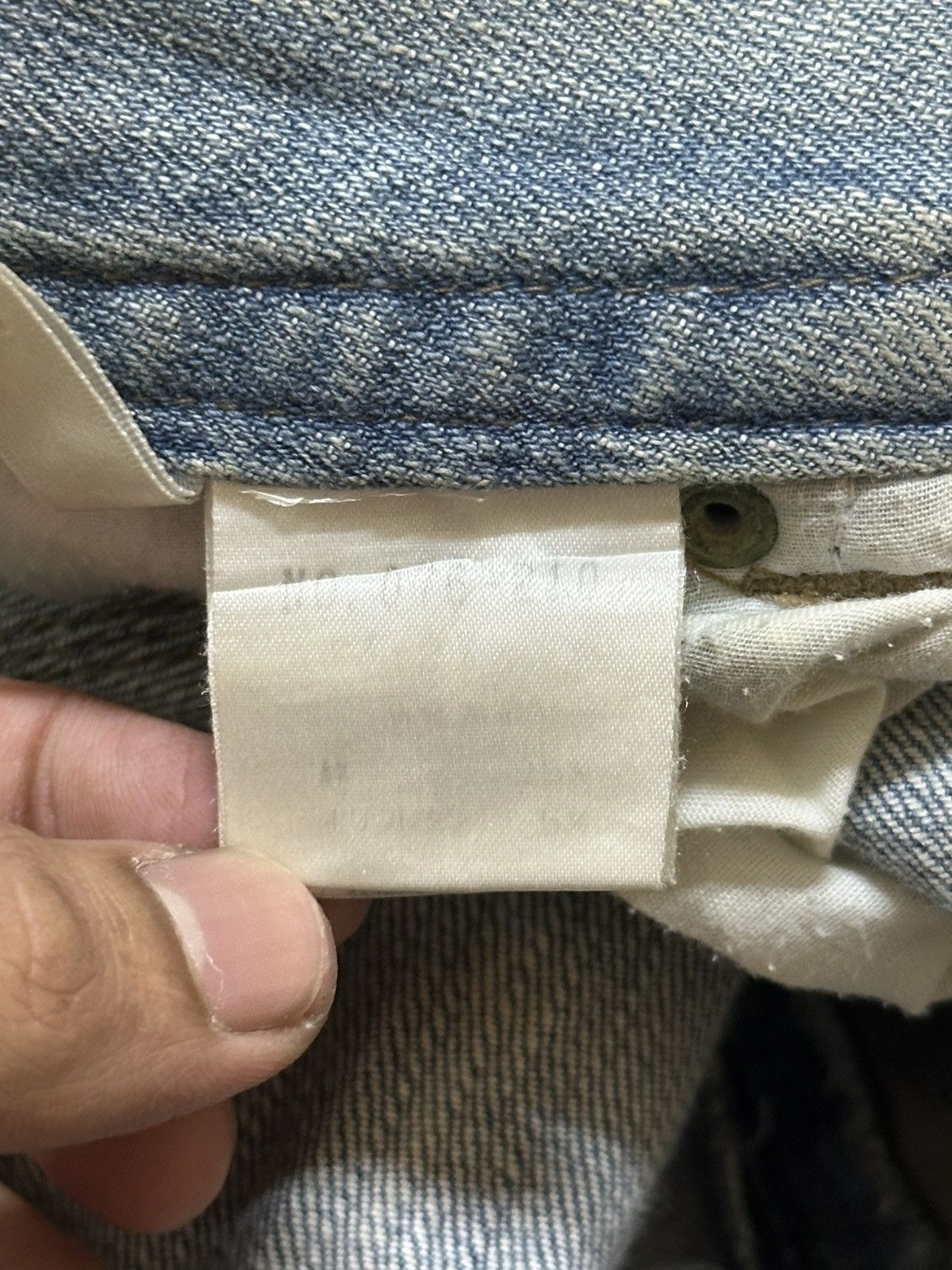 Japanese Brand Vintage Japanese Brand Blue Faded Wash Style Wide Leg Baggy Size US 30 / EU 46 - 9 Thumbnail