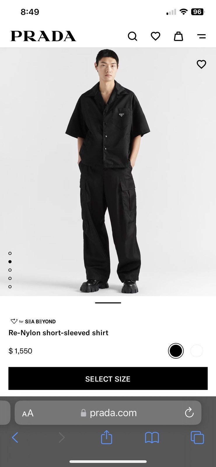 Designer × Prada Prada Renylon Bowling Shirt Size US S / EU 44-46 / 1 - 1 Thumbnail