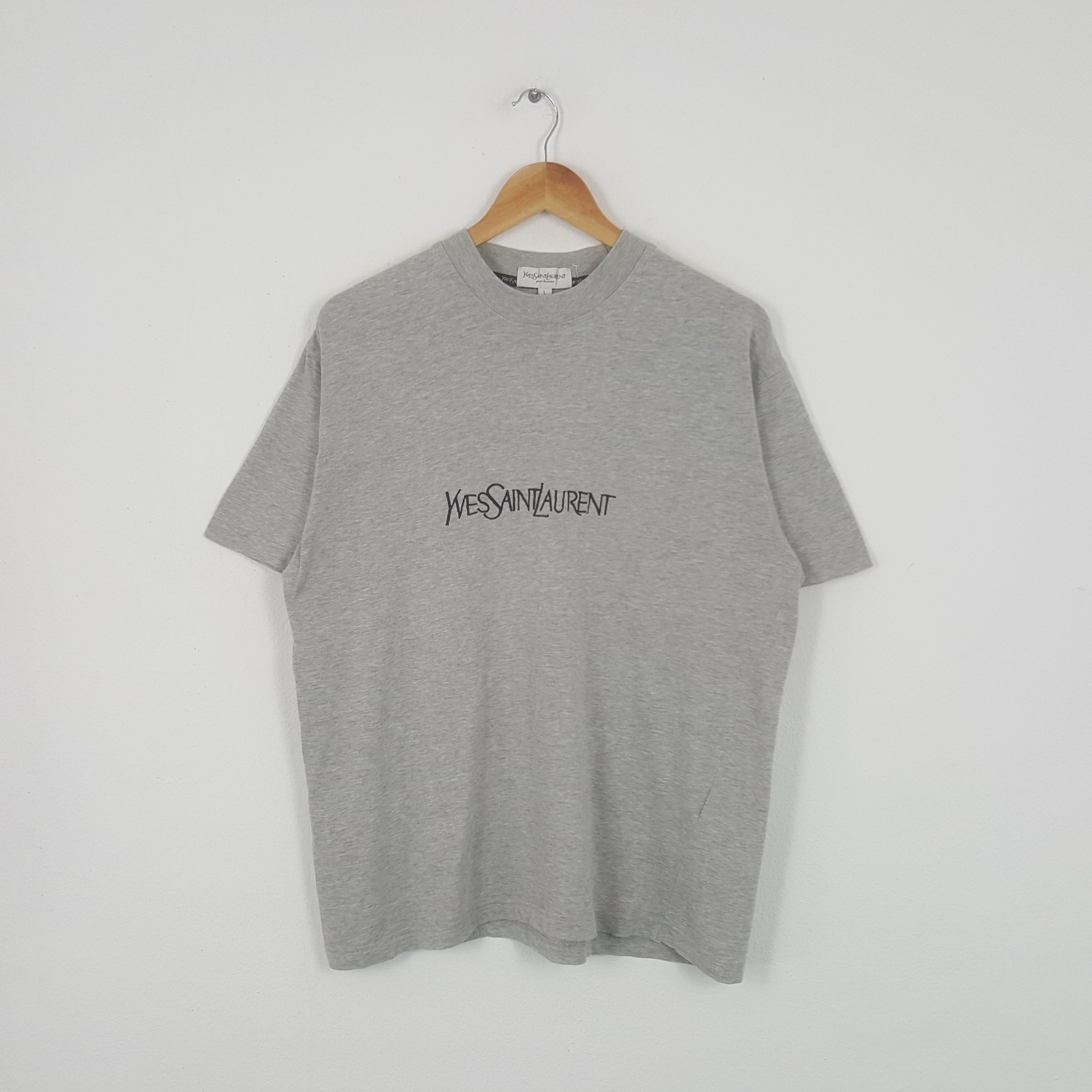 Vintage Yves Saint Laurent Italian Brand Spellout Tshirt