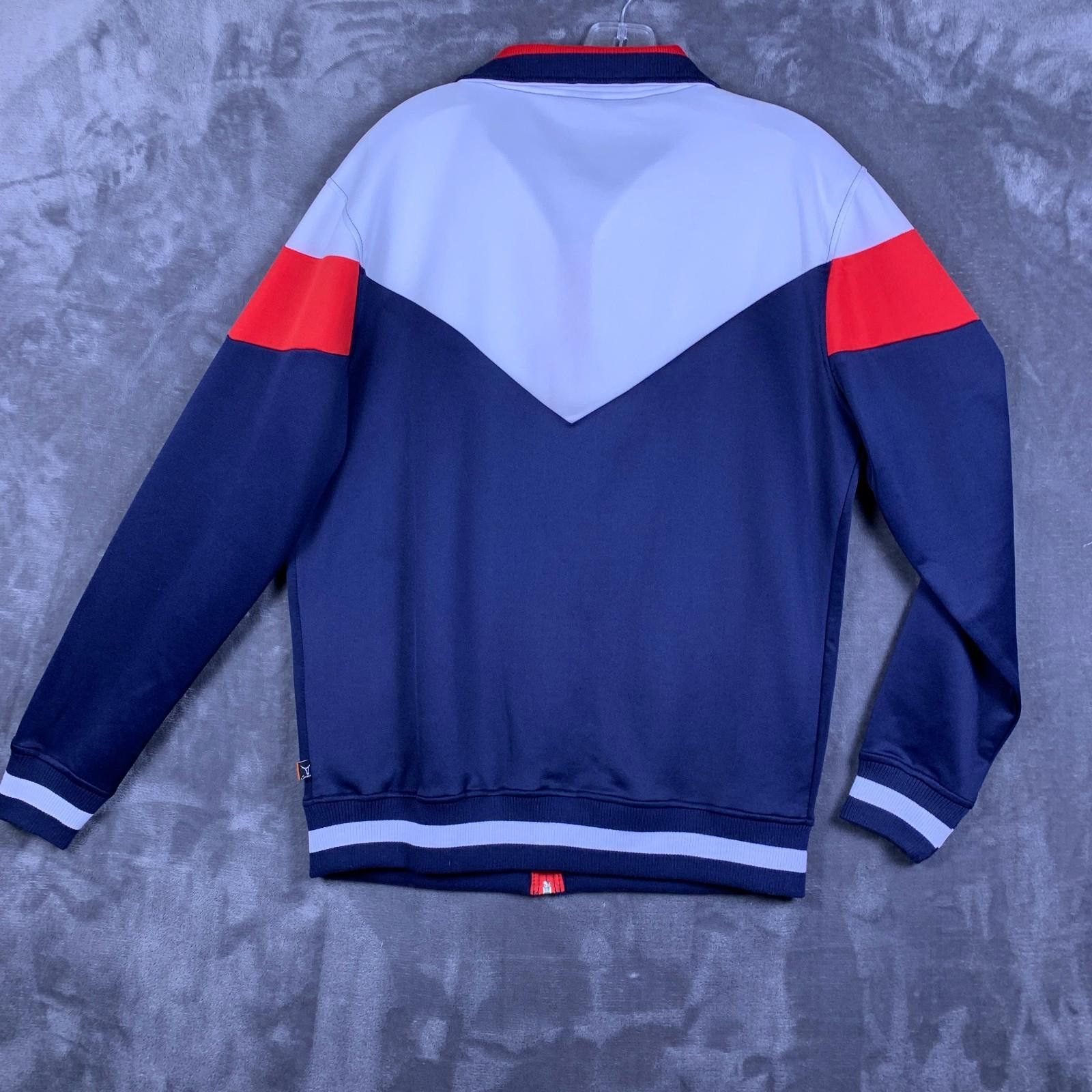 Designer SCREENSHOT Men's Track Jacket, Sz. Med, Color White/Navy 308 Size US M / EU 48-50 / 2 - 2 Thumbnail