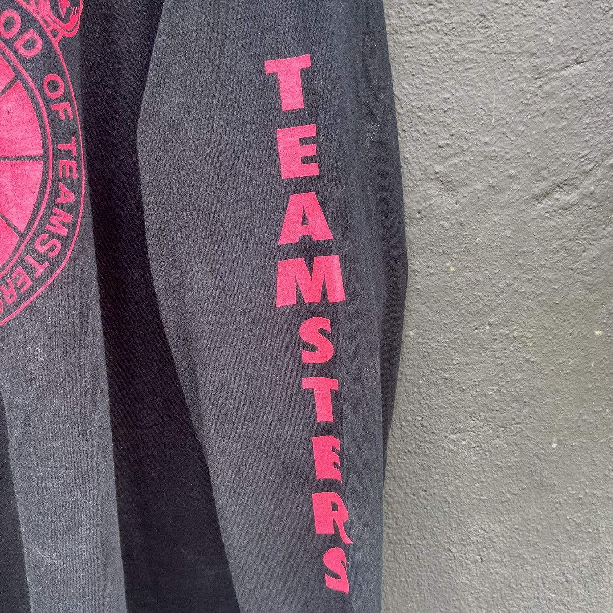 Vintage Thrashed Faded International Brotherhood Teamsters L/S Tee Size US XXL / EU 58 / 5 - 3 Thumbnail