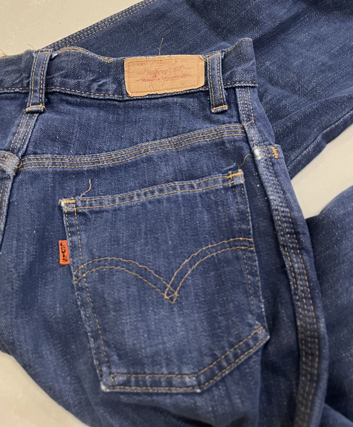 Levi's Vintage 70's Levis Orange Tab Scovill Gardlok Zipper Jeans Size US 28 / EU 44 - 3 Thumbnail