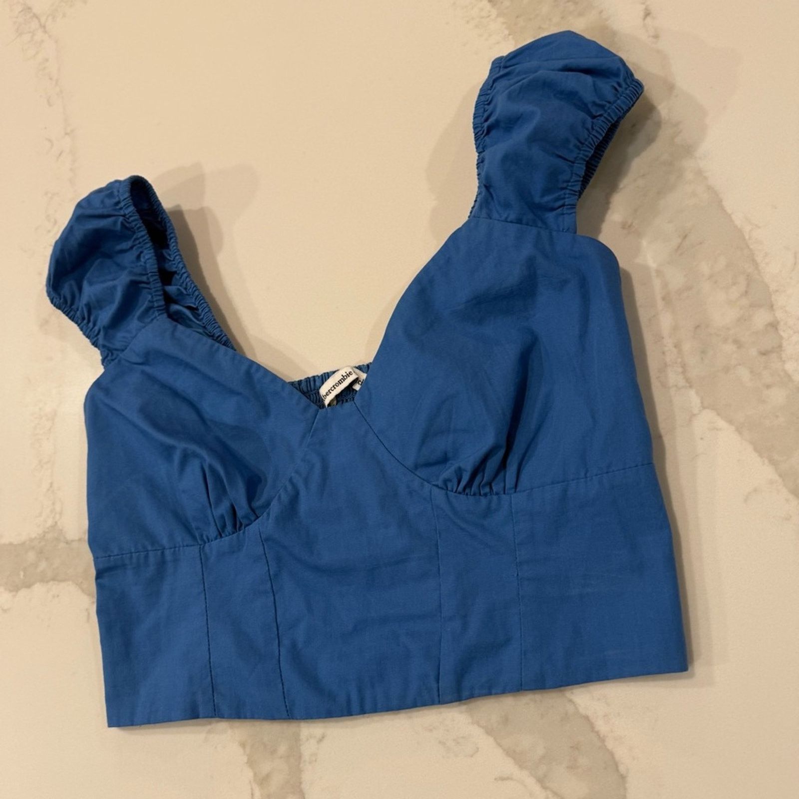 Abercrombie & Fitch Abercrombie & Fitch Cap Sleeve Poplin Crop Top Women’s Small Size S / US 4 / IT 40 - 5 Thumbnail