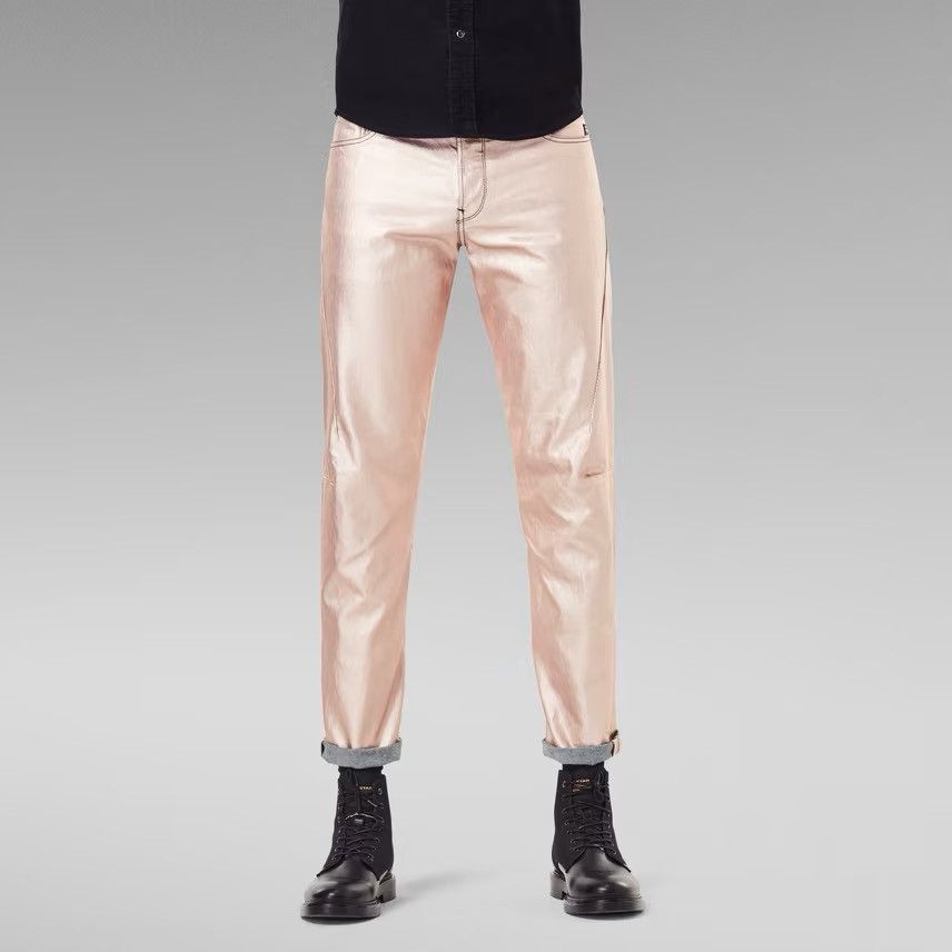 G-Star G-star raw scutar 3d gold metallic sato denim jeans Size US 33 - 3 Thumbnail