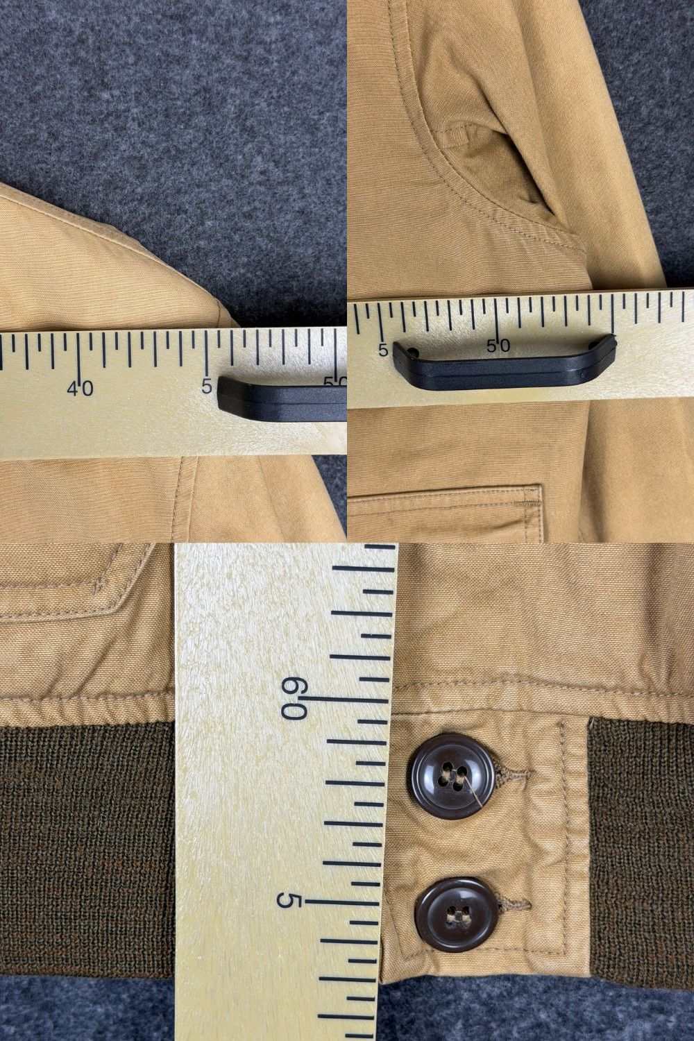 RRL Ralph Lauren RRL Wool Lined Canvas Work Jacket Khaki (00s Era) Size US M / EU 48-50 / 2 - 19 Thumbnail