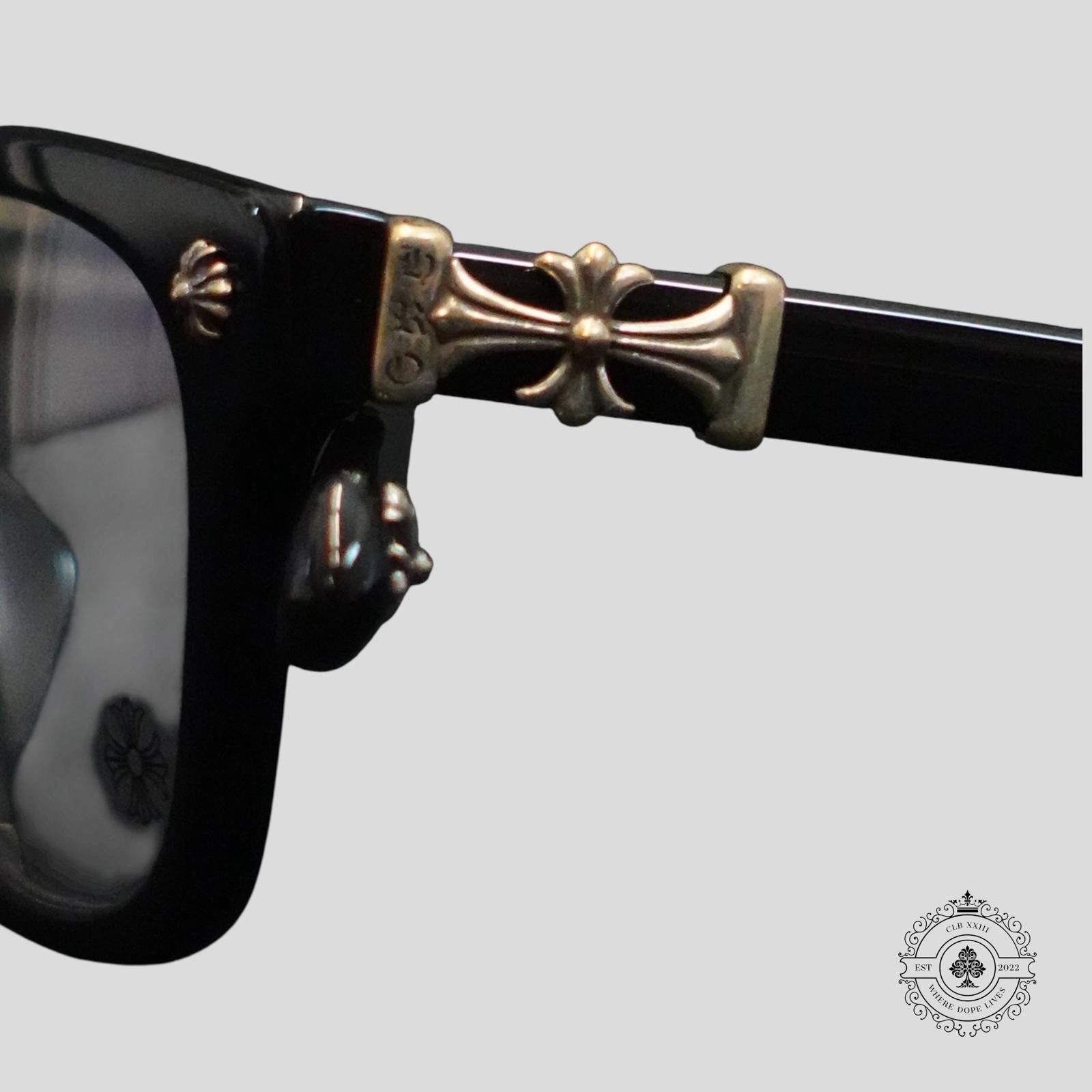 Chrome Hearts Cox Ucker Glasses in Black/Silver