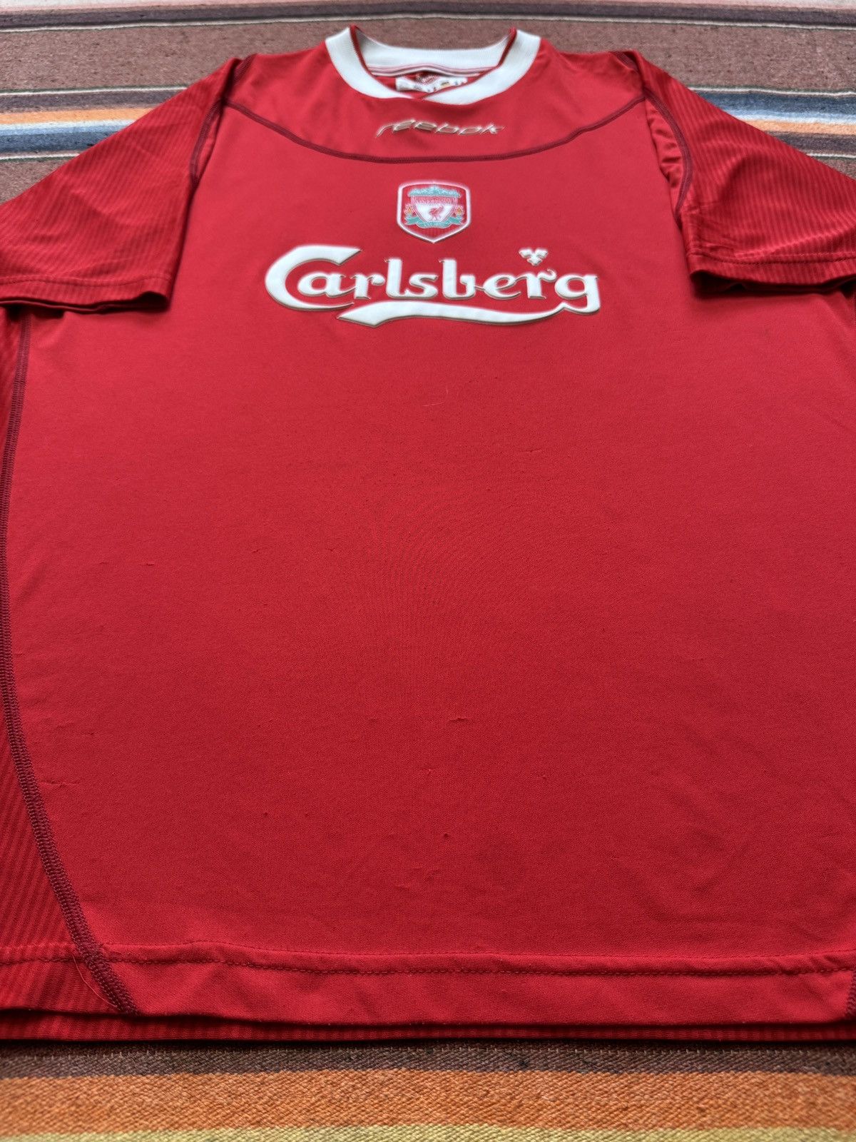 Reebok × Vintage Vintage Reebok 2002-2004 Liverpool Home Kit Size US L / EU 52-54 / 3 - 3 Thumbnail