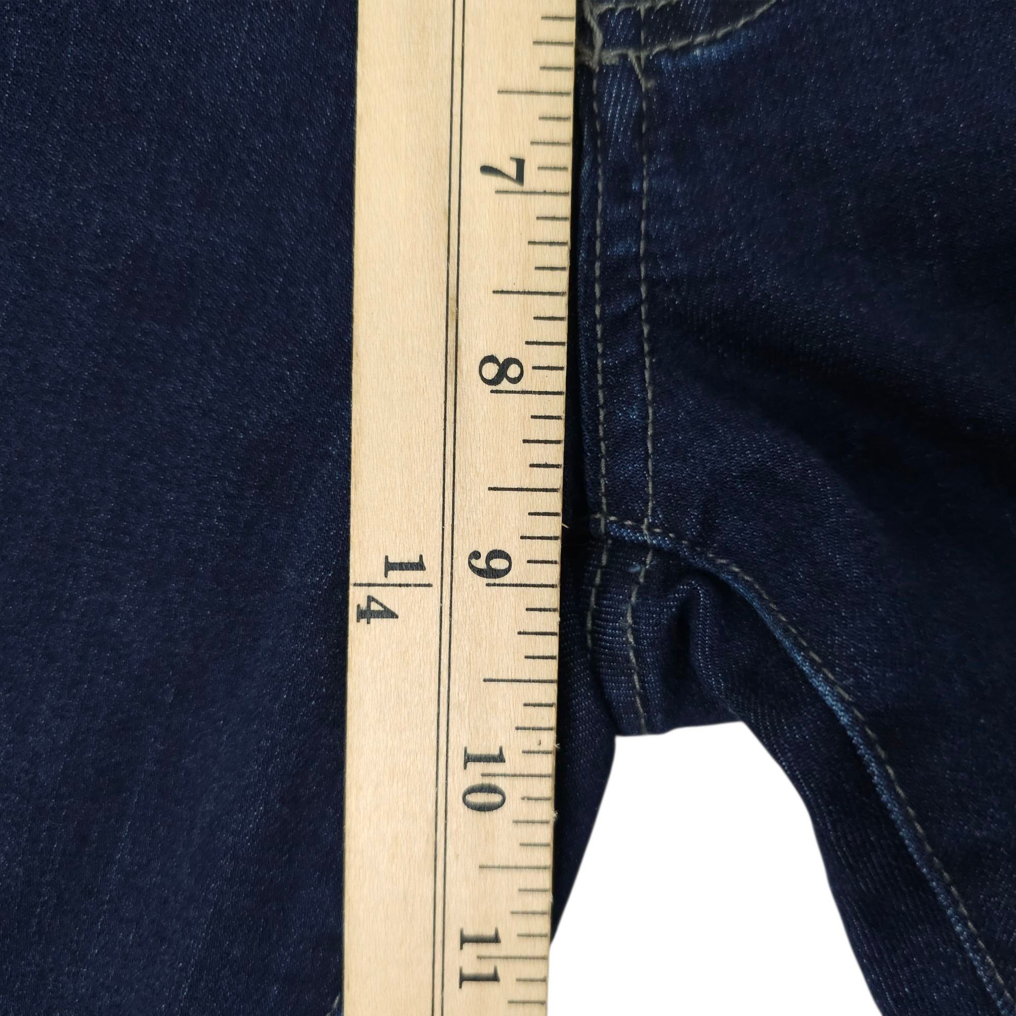 Kancan USA KanCan Mid Rise Crop Skinny Jeans Womens 9/28 Dark Wash Zipp Size 30" / US 8 / IT 44 - 15 Thumbnail