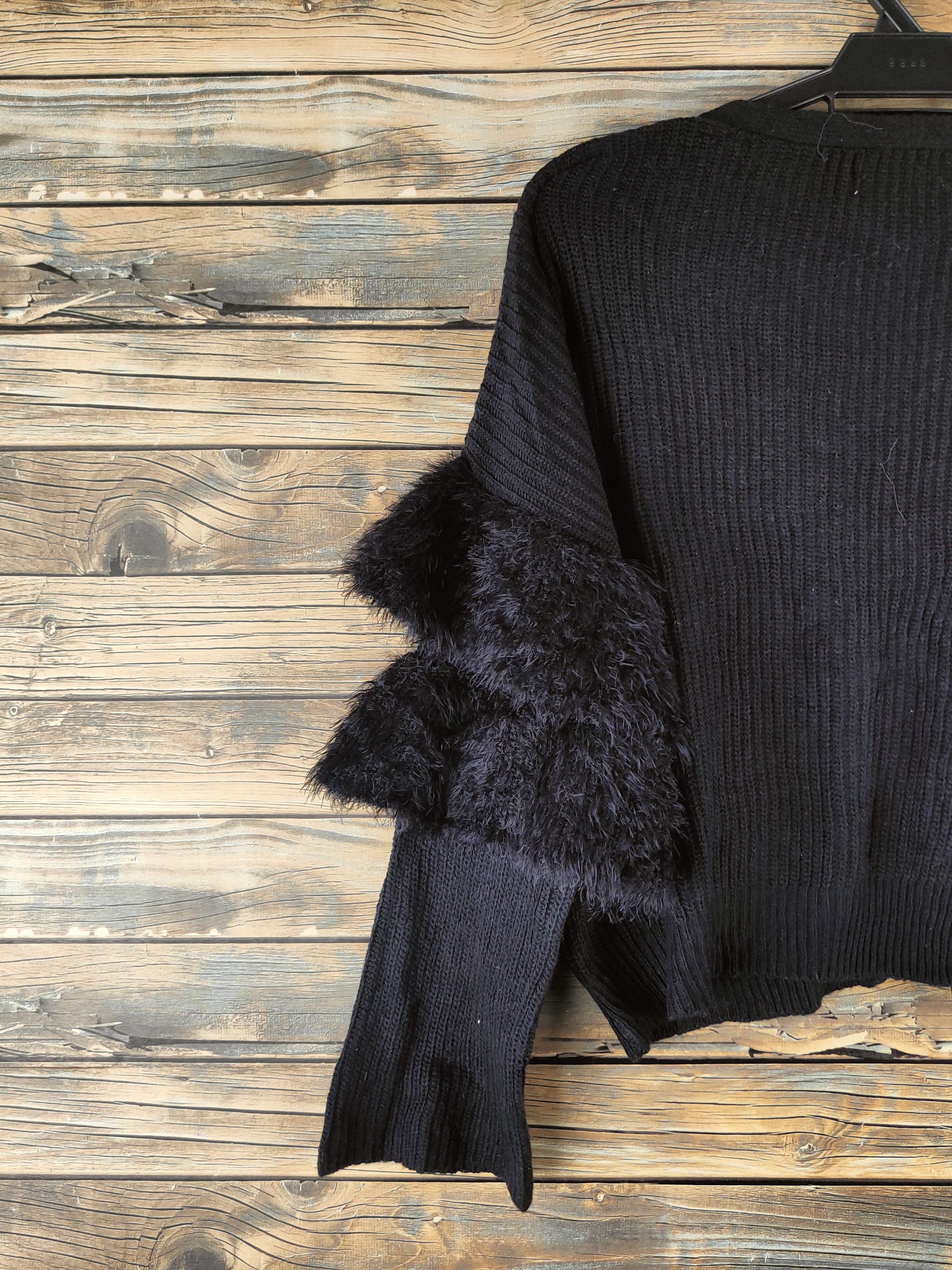 Ciaopanic DL Ciaopanic Black Knitwear Cardigan #46-947 Size S / US 4 / IT 40 - 8 Thumbnail