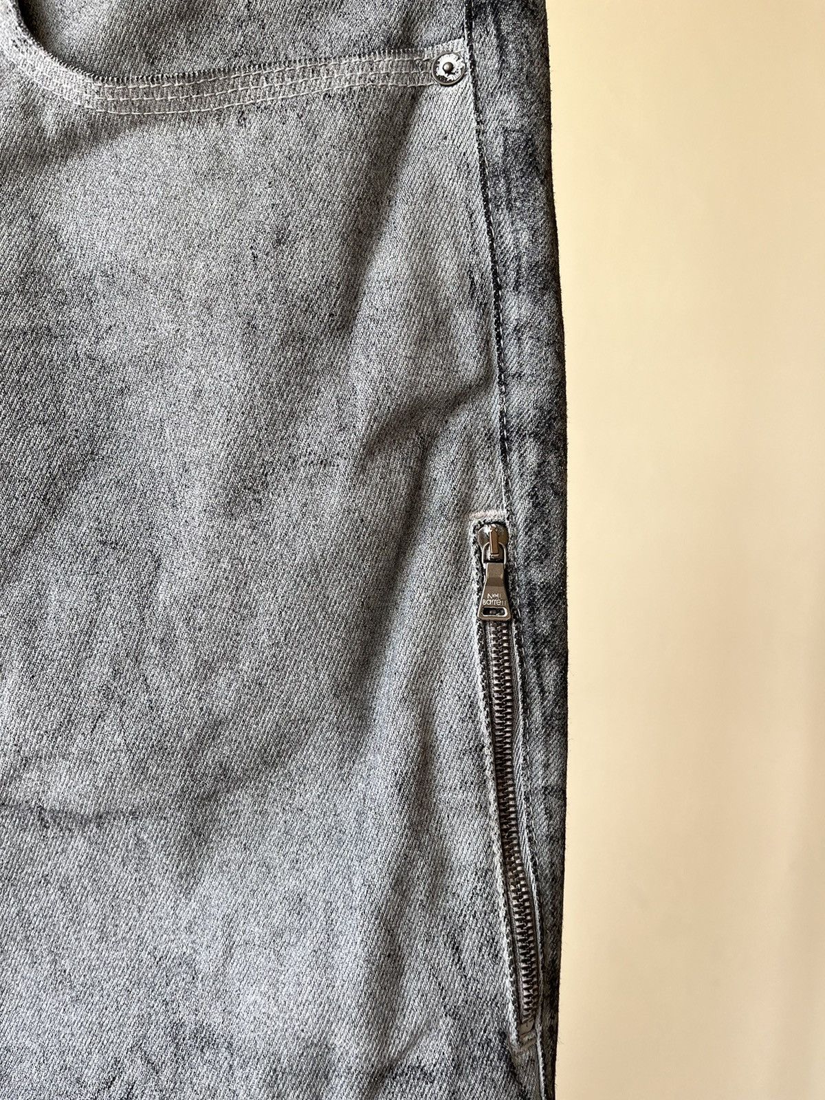 Neil Barrett 💥 Neil Barret Waxed Coated Denim Size 33" - 5 Thumbnail
