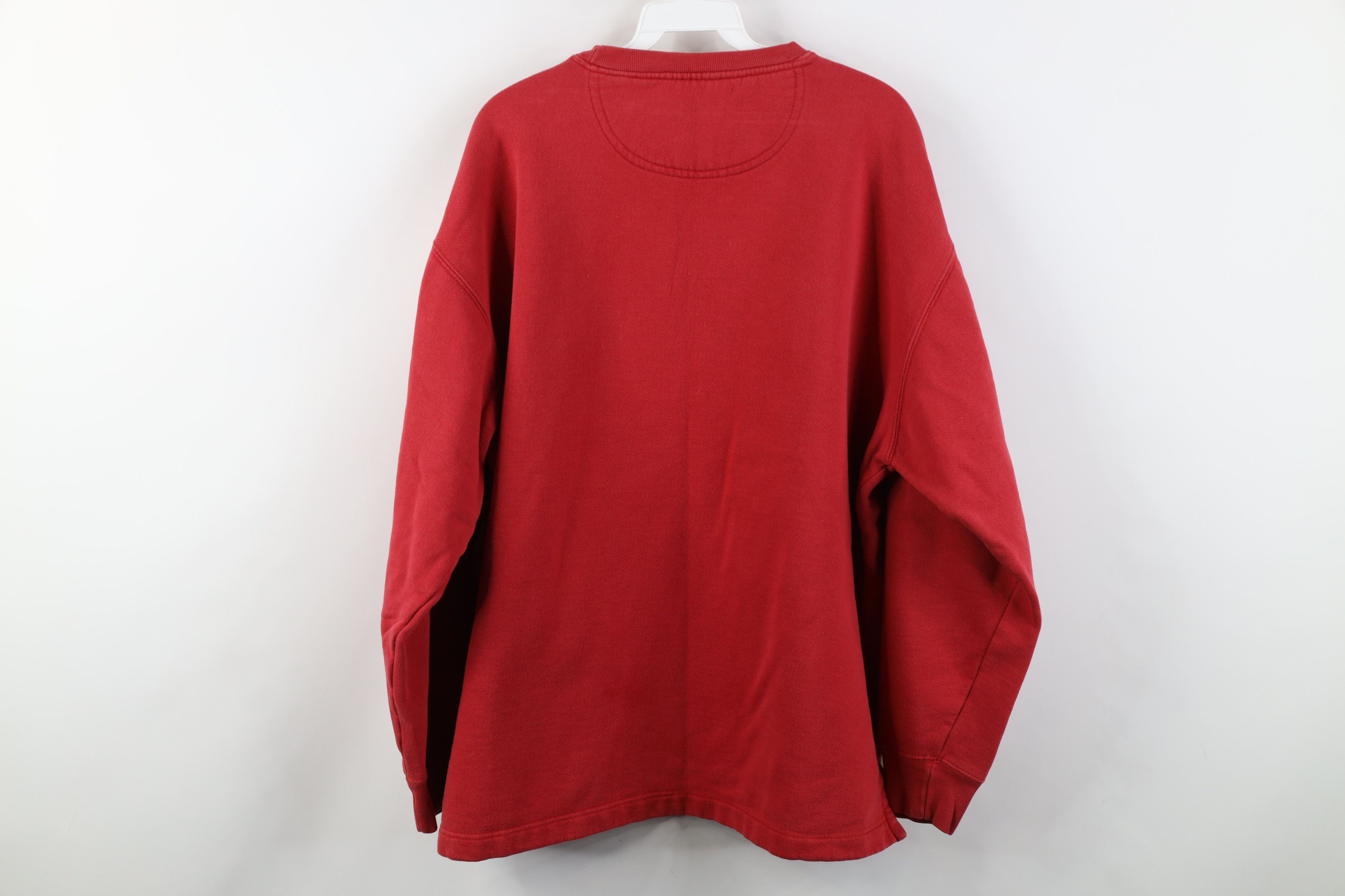 Aeropostale Vintage 90s Y2K Aeropostale Spell Heavyweight Sweatshirt Red Size US XL / EU 56 / 4 - 13 Thumbnail