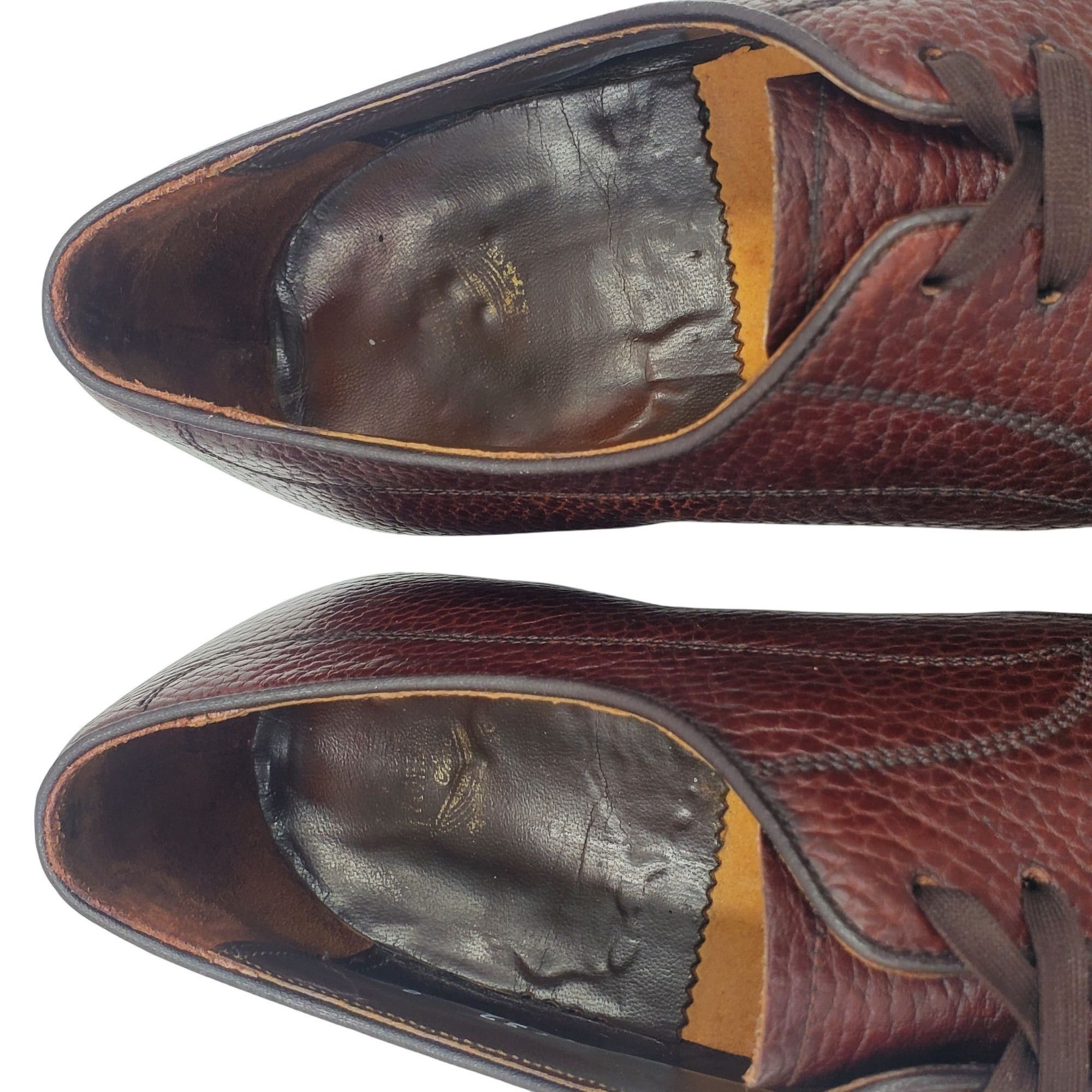 Florsheim Vintage The Florsheim Men's size 9.5 Brown Leather Lace Up O Size US 9.5 / EU 42-43 - 8 Thumbnail
