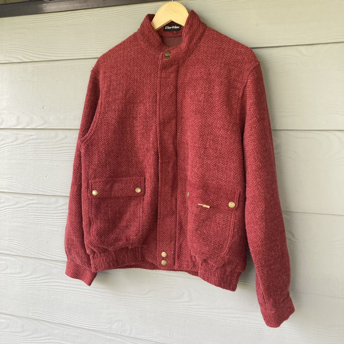 Vintage Vintage Ben Max Maroon Jacket Size US L / EU 52-54 / 3 - 3 Thumbnail