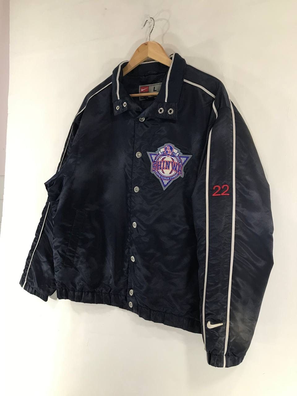 Japanese Brand × Nike × Vintage Vintage Nike Shinea Baseball Bomber Jacket Size US L / EU 52-54 / 3 - 6 Thumbnail