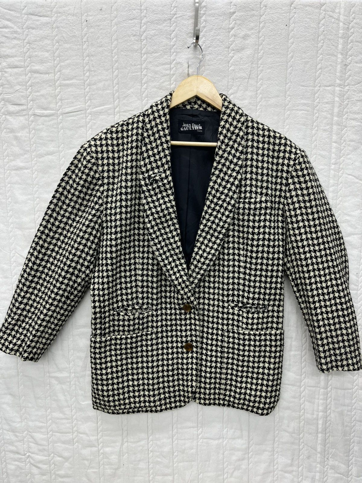 Jean Paul Gaultier ARCHIVE🔥VTG JEAN PAUL GAULTIER WOOL HERRINGBONE JACKET Size US L / EU 52-54 / 3 - 1 Thumbnail