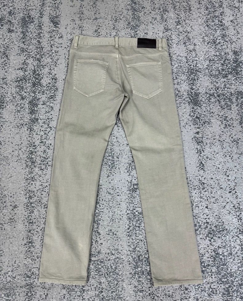 Prada Prada Gray and white leather brand casual trousers 2501-Nex Size US 31 - 2 Thumbnail