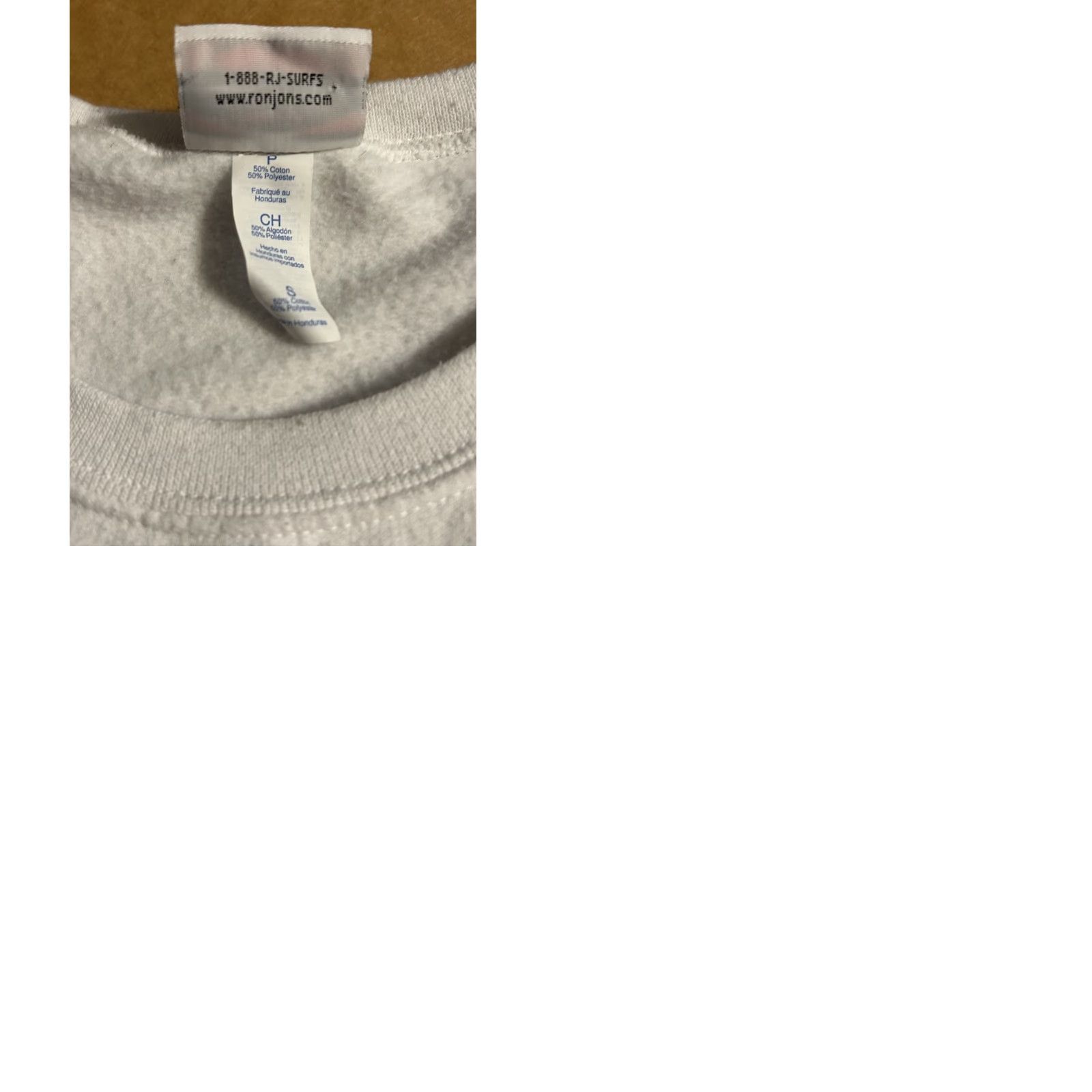 Ron Jon Surf Shop VINTAGE Ron Jon Surf Shop Sweatshirt Adult Small White Double Sided Graphic Print Crew Neck Pullover Long Sleeve Size US S / EU 44-46 / 1 - 12 Thumbnail