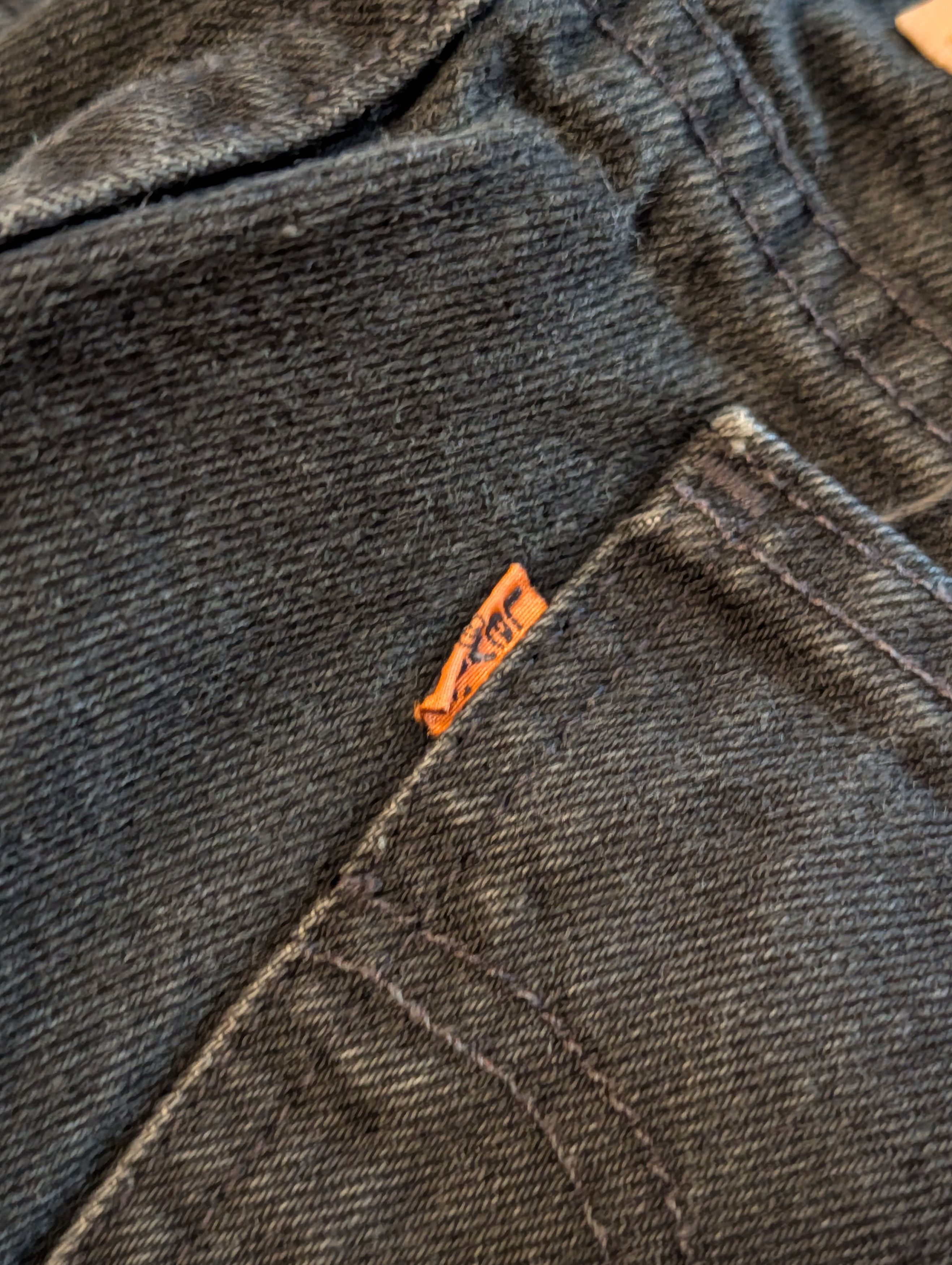 Levi's Vintage 90s Levis 505 Orange Regular Straight Jeans 29x34 Size US 29 - 3 Thumbnail