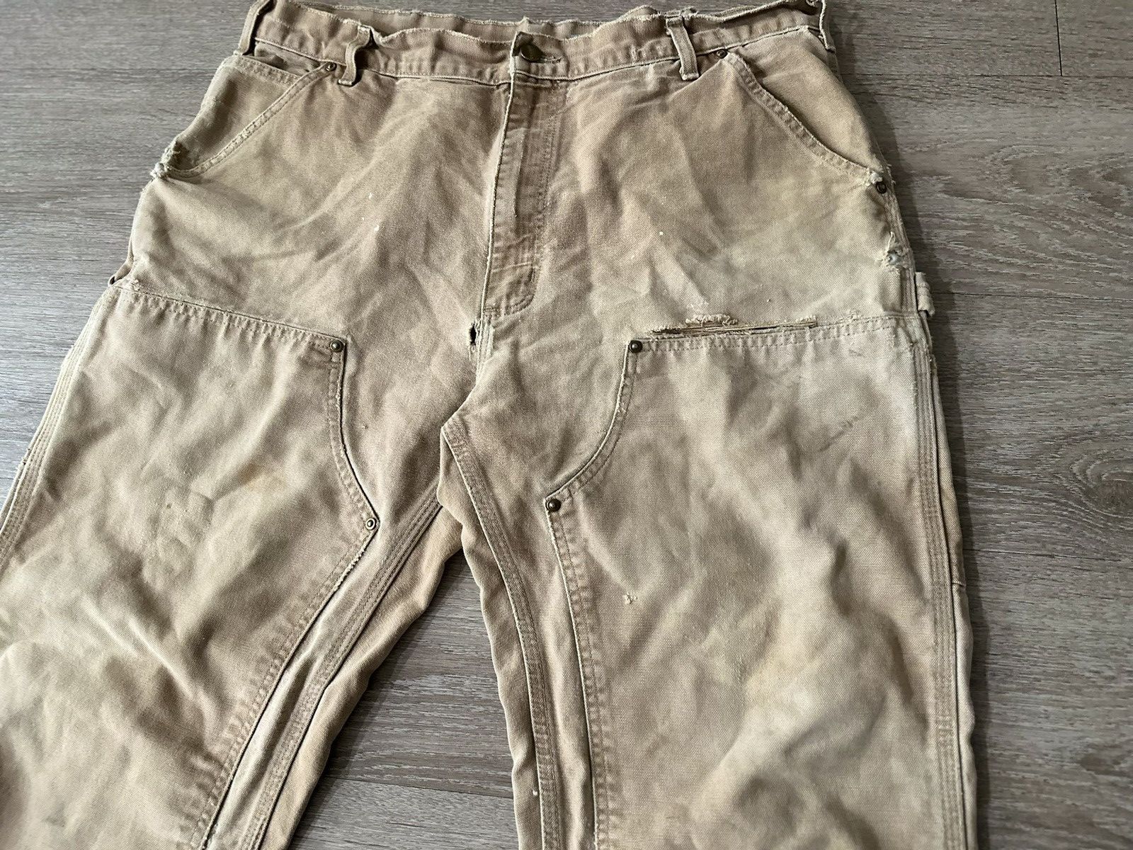 Carhartt Vintage Carhartt Distressed Workwear Denim Size US 38 / EU 54 - 7 Thumbnail