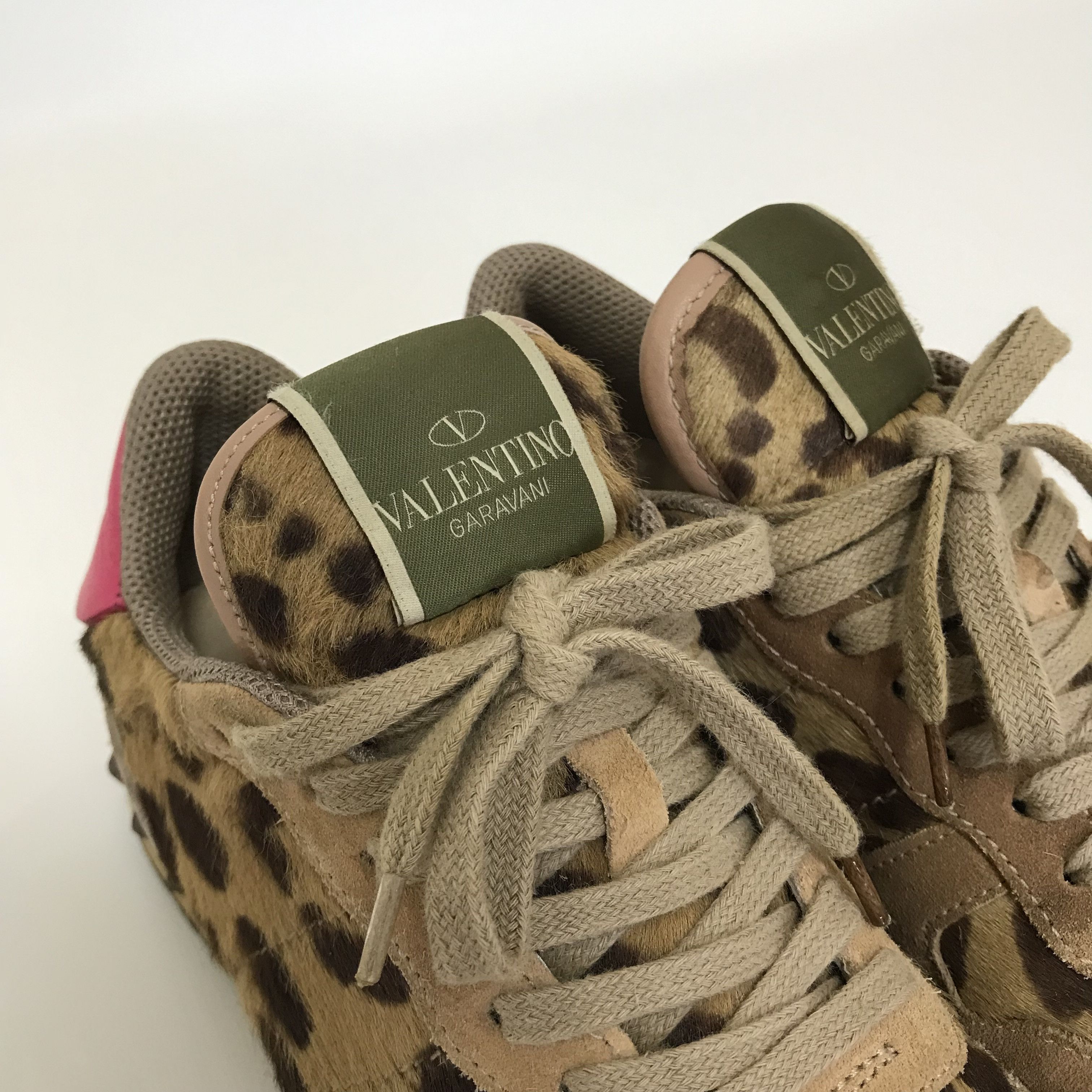 Valentino VALENTINO Garavani Rockrunner Leopard Print Sneakers Shoes Size US 6 / IT 36 - 13 Thumbnail