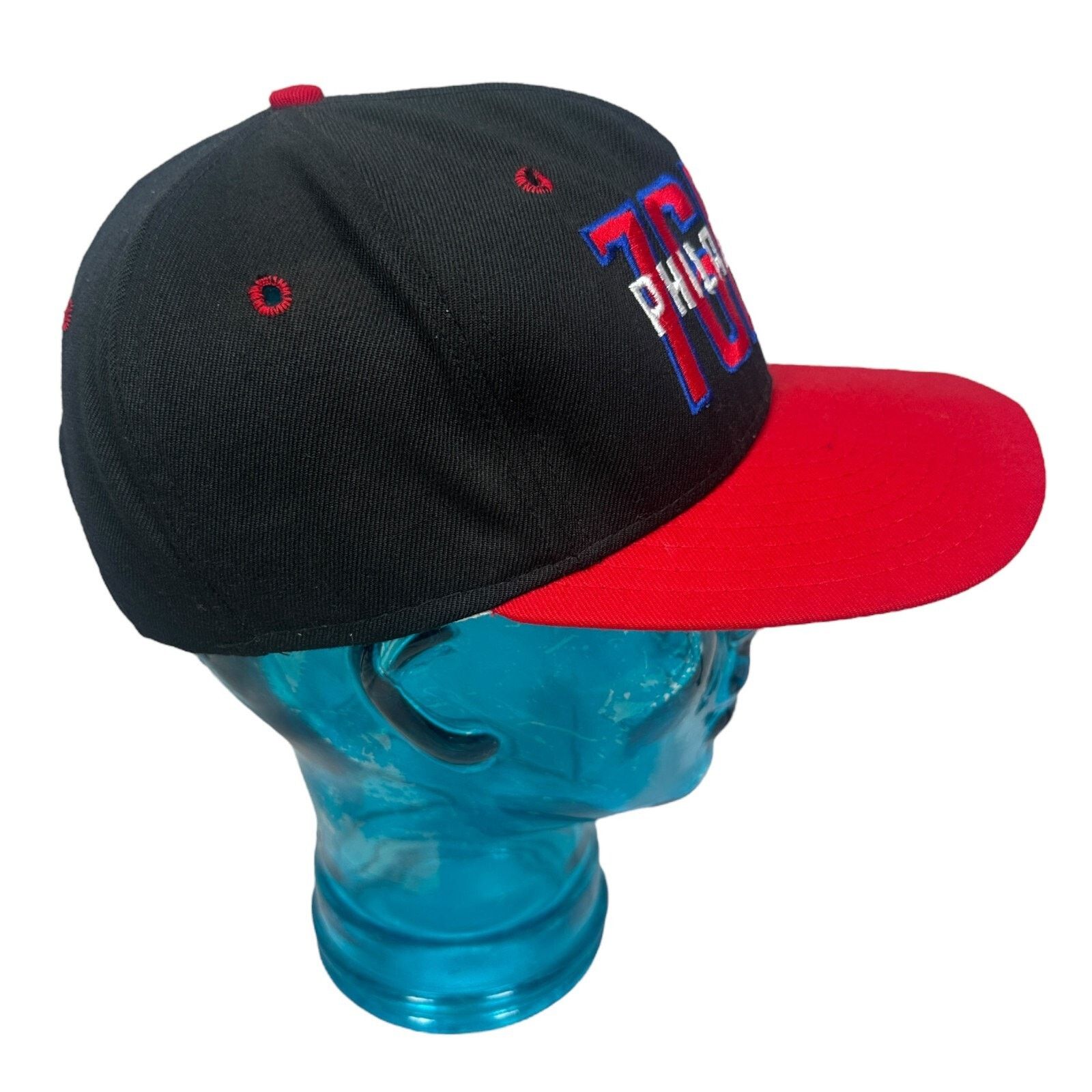 Other Vintage AJD Philadelphia 76ers Snapback Hat Men's Red Black Size ONE SIZE - 4 Thumbnail