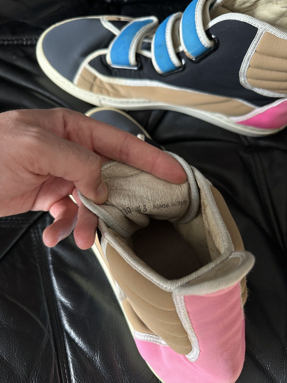 Raf Simons Rare 2009 Neoprene High Top Velcro Sneakers Size US 10 / EU 43 - 6 Thumbnail