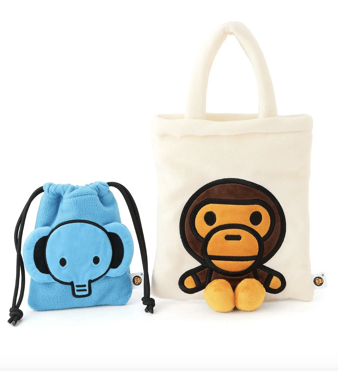 Bape Bape ape BABY MILO DRAWSTRING POUCH 2P SET Size ONE SIZE - 1 Thumbnail