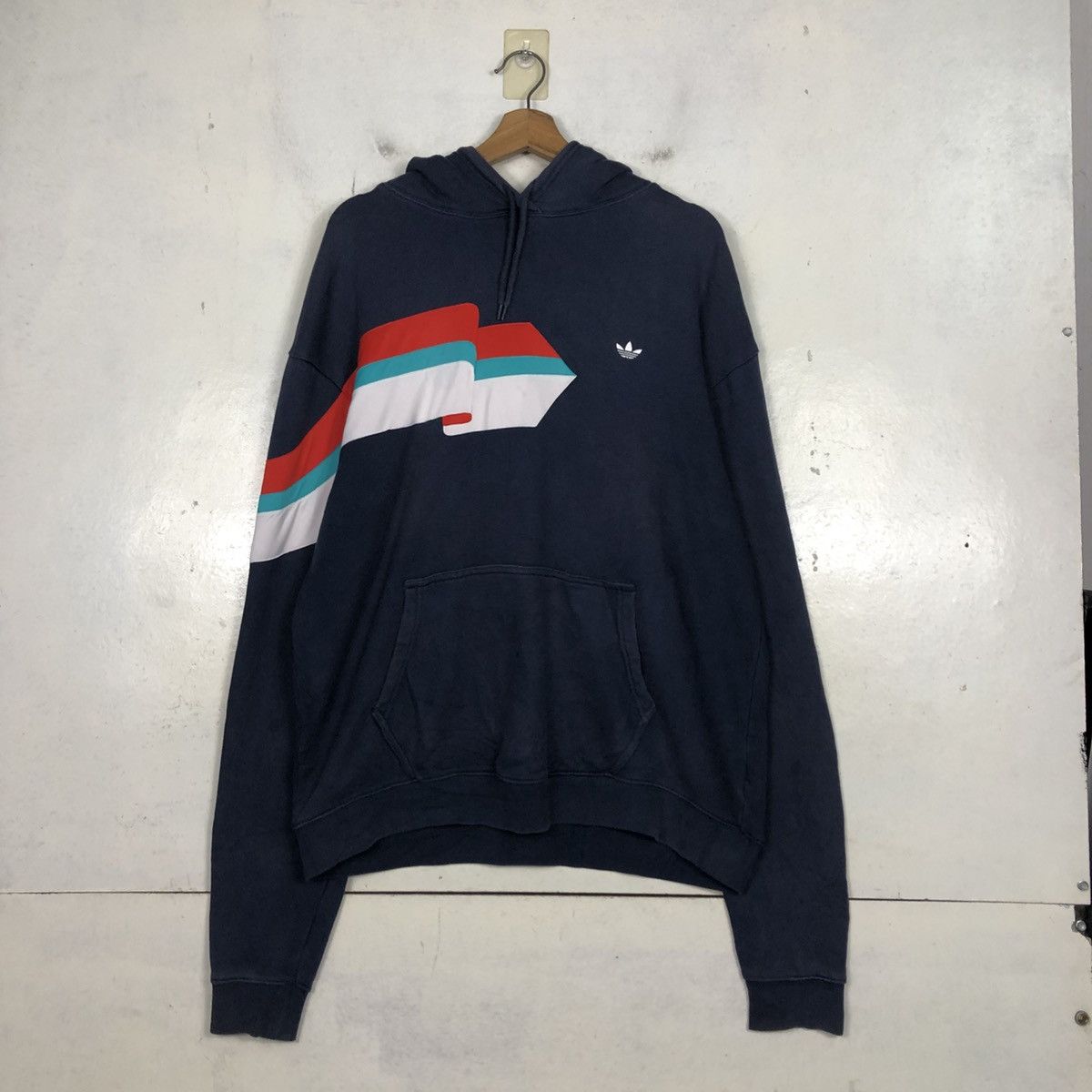 Adidas 📌Hoodie Pull Over Adidas Striped Design Size US M / EU 48-50 / 2 - 13 Thumbnail