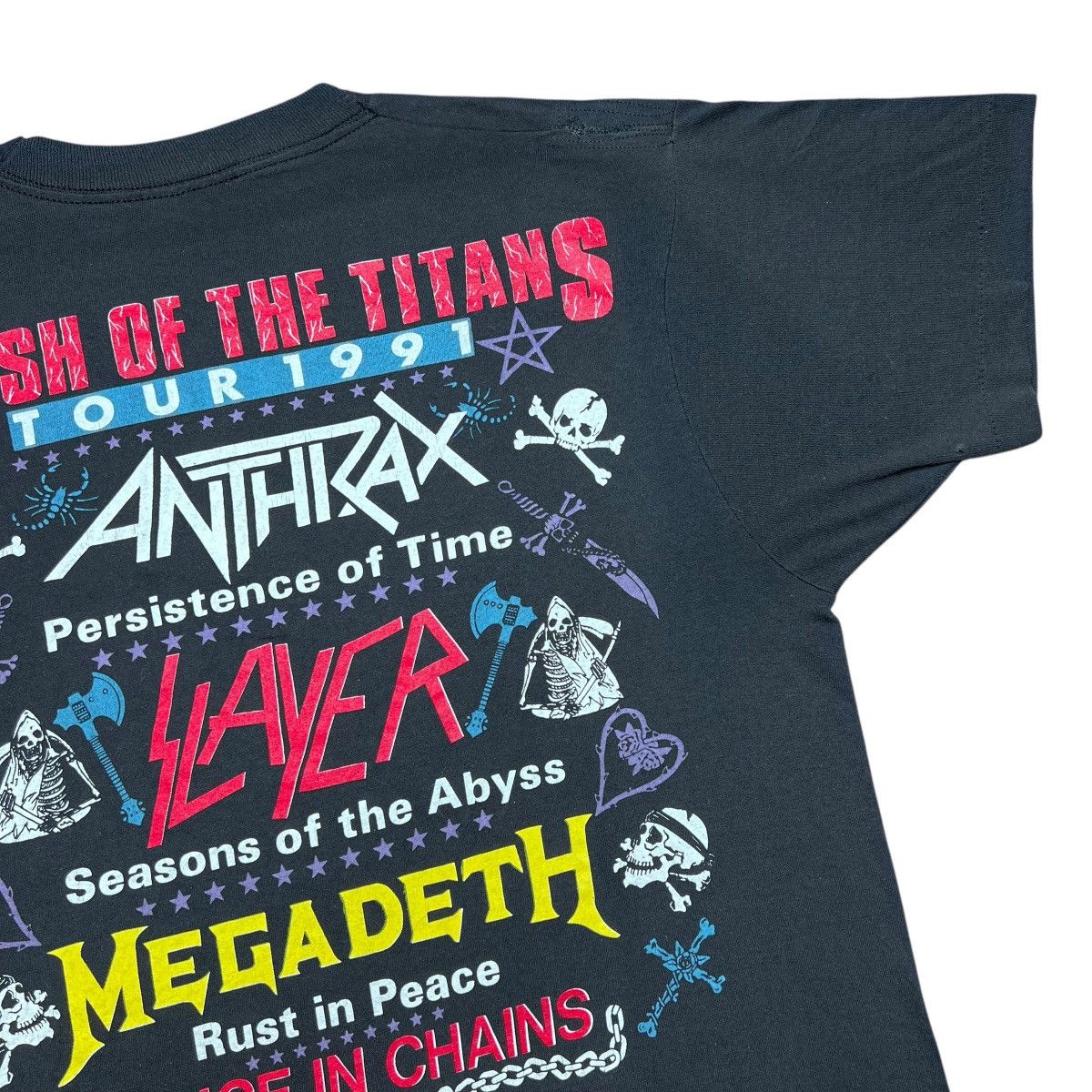 Band Tees Vintage 1991 Clash Of The Titans Tour Alice In Chains Tee Size US L / EU 52-54 / 3 - 11 Thumbnail