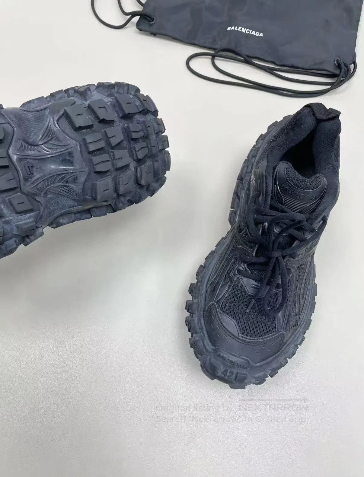 Balenciaga Black Low-Top Sneakers Size 8.5. Size US 8.5 / EU 41-42 - 5 Thumbnail