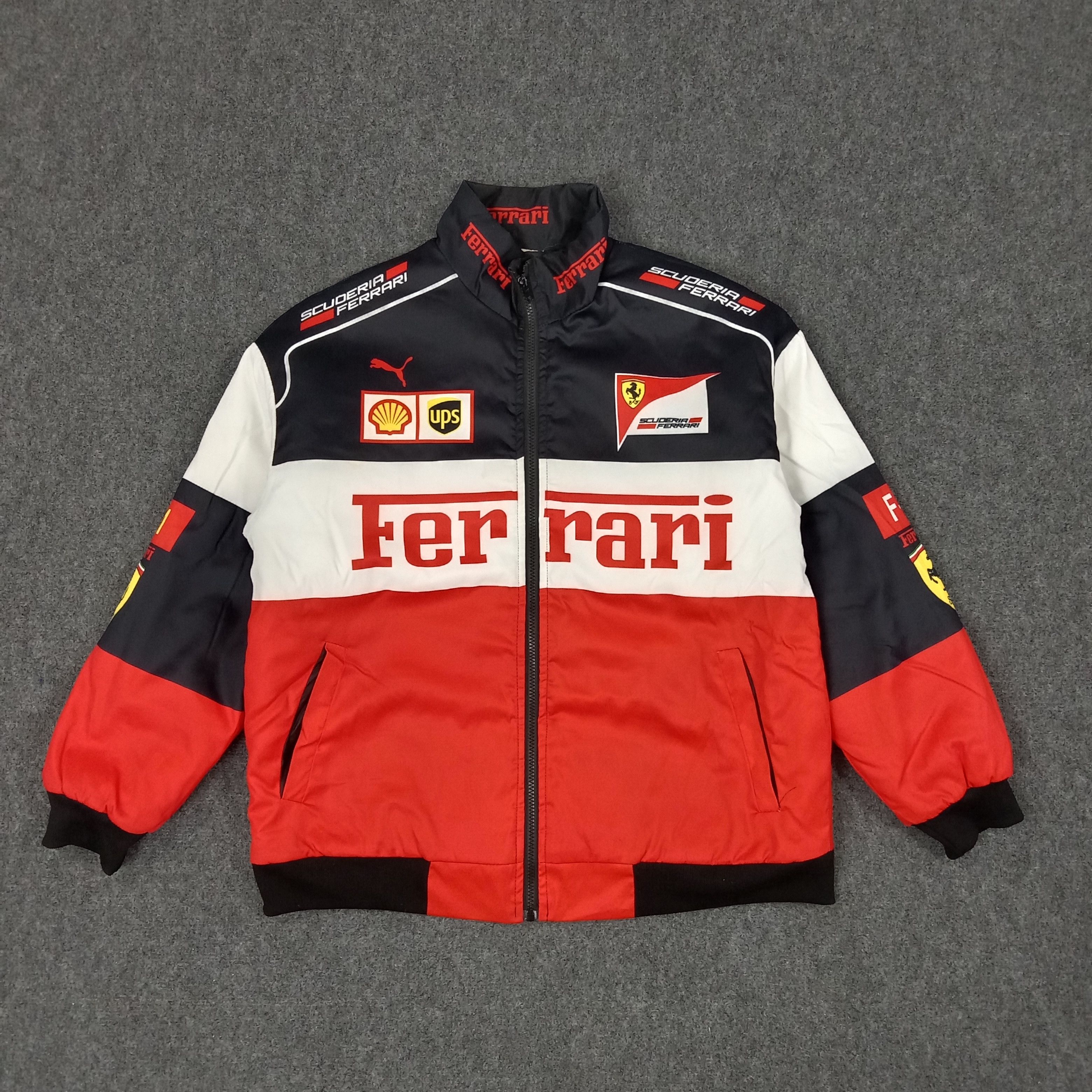 Puma × Vintage Ferrari Puma Shell Racing Team Formula One Jacket Size US L / EU 52-54 / 3 - 1 Thumbnail