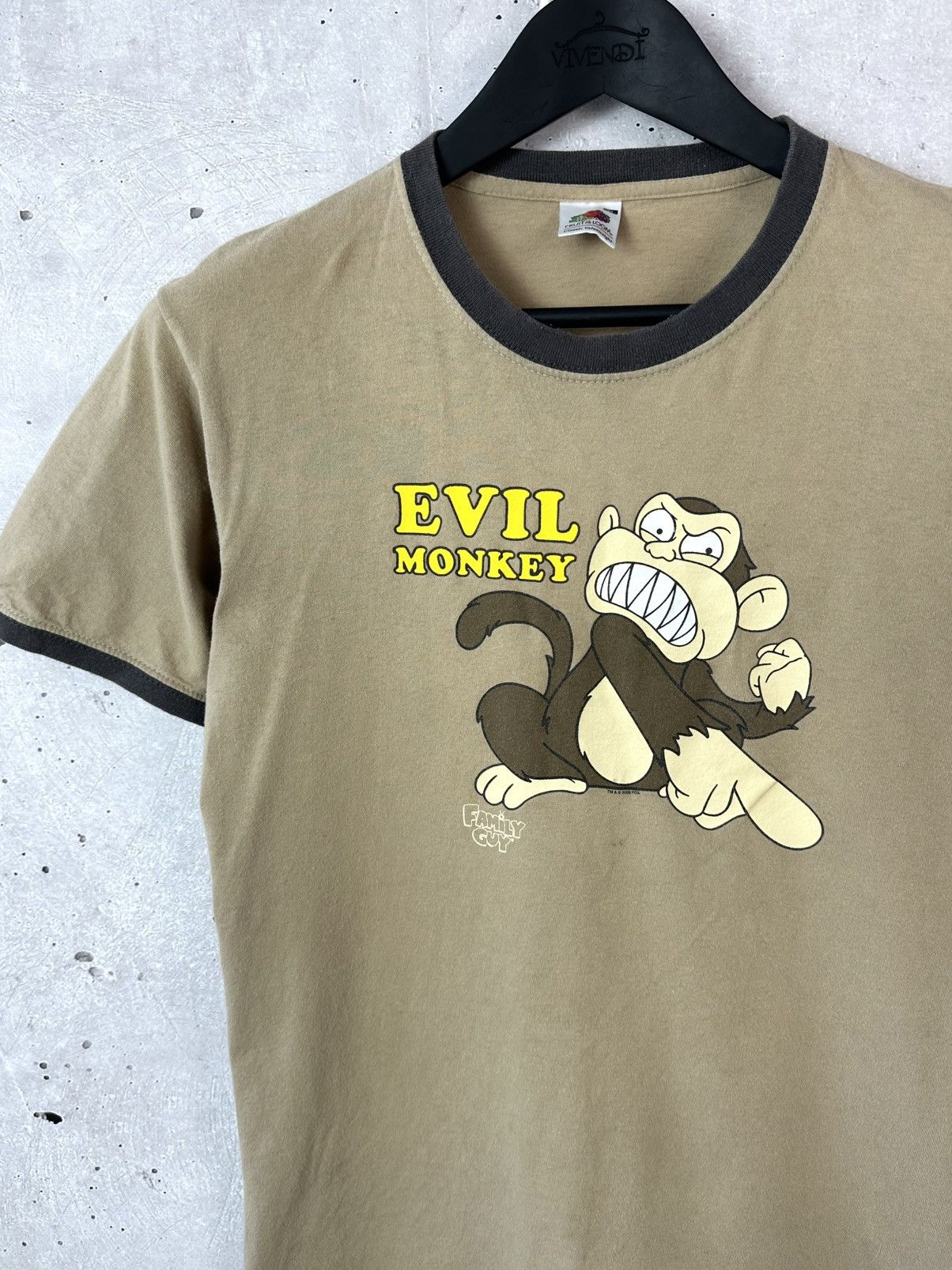 Fruit Of The Loom Vintage Family Guy 2006 Beige Short Sleeve T-shirt Size US S / EU 44-46 / 1 - 2 Thumbnail