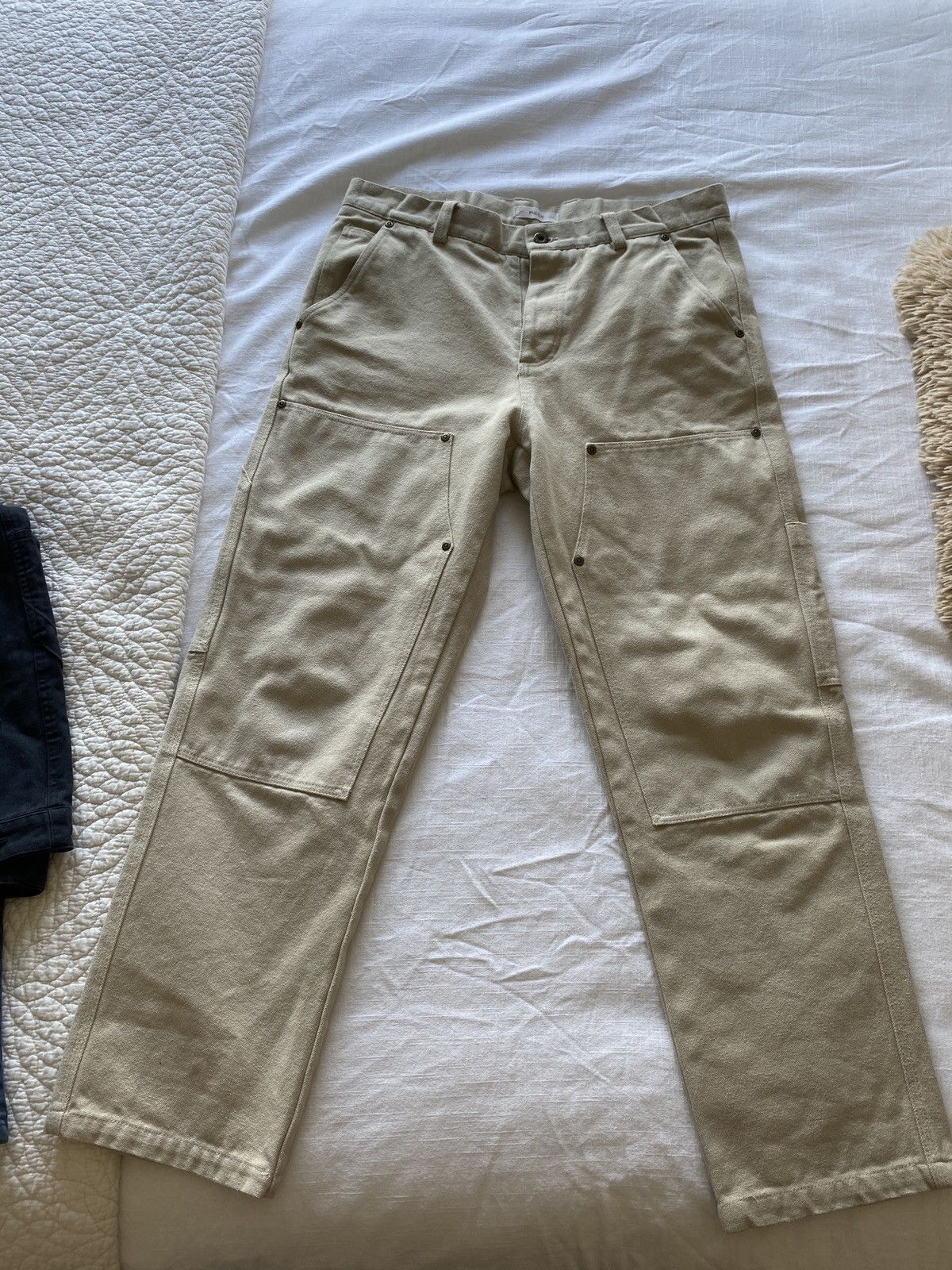 image of P Co P&co. Canvas Albion Carpenter Pant in Beige, Men's (Size 32)