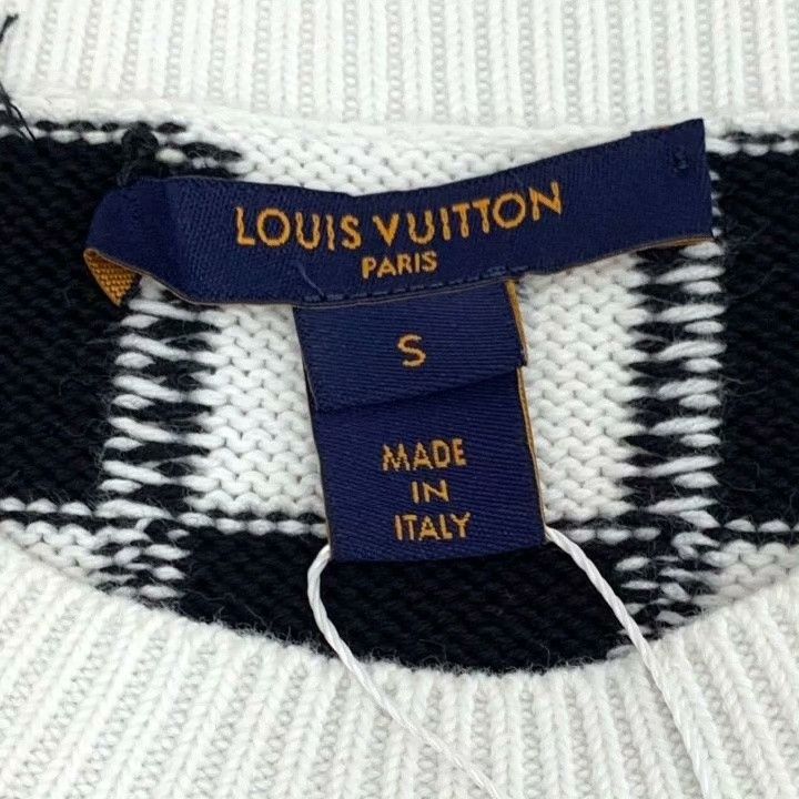 Louis Vuitton Louis Vuitton White Racing Check Cotton Sweater Size US S / EU 44-46 / 1 - 5 Thumbnail