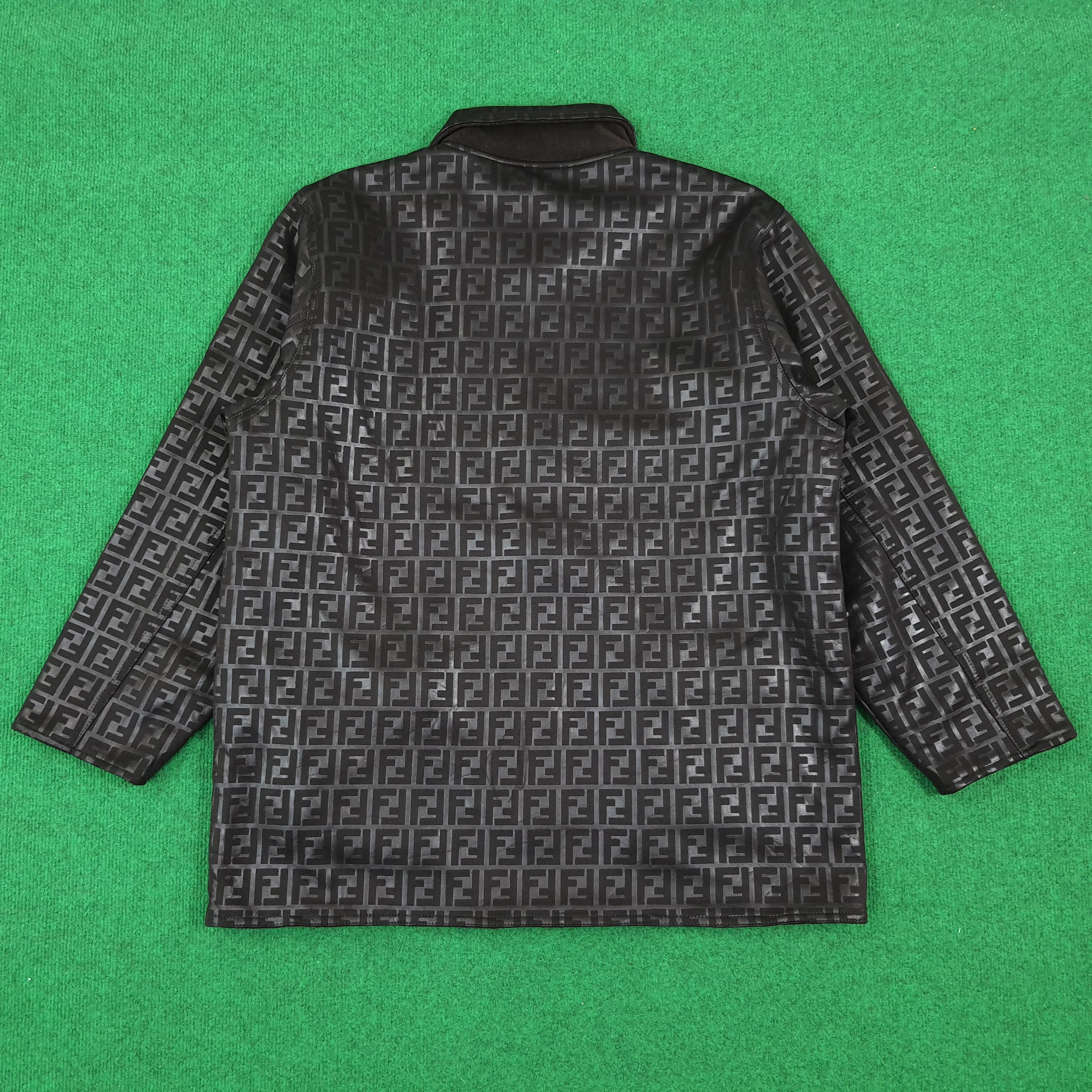 Fendi × Vintage Vintage FENDI Monogram Reversible Jacket Size US L / EU 52-54 / 3 - 3 Thumbnail