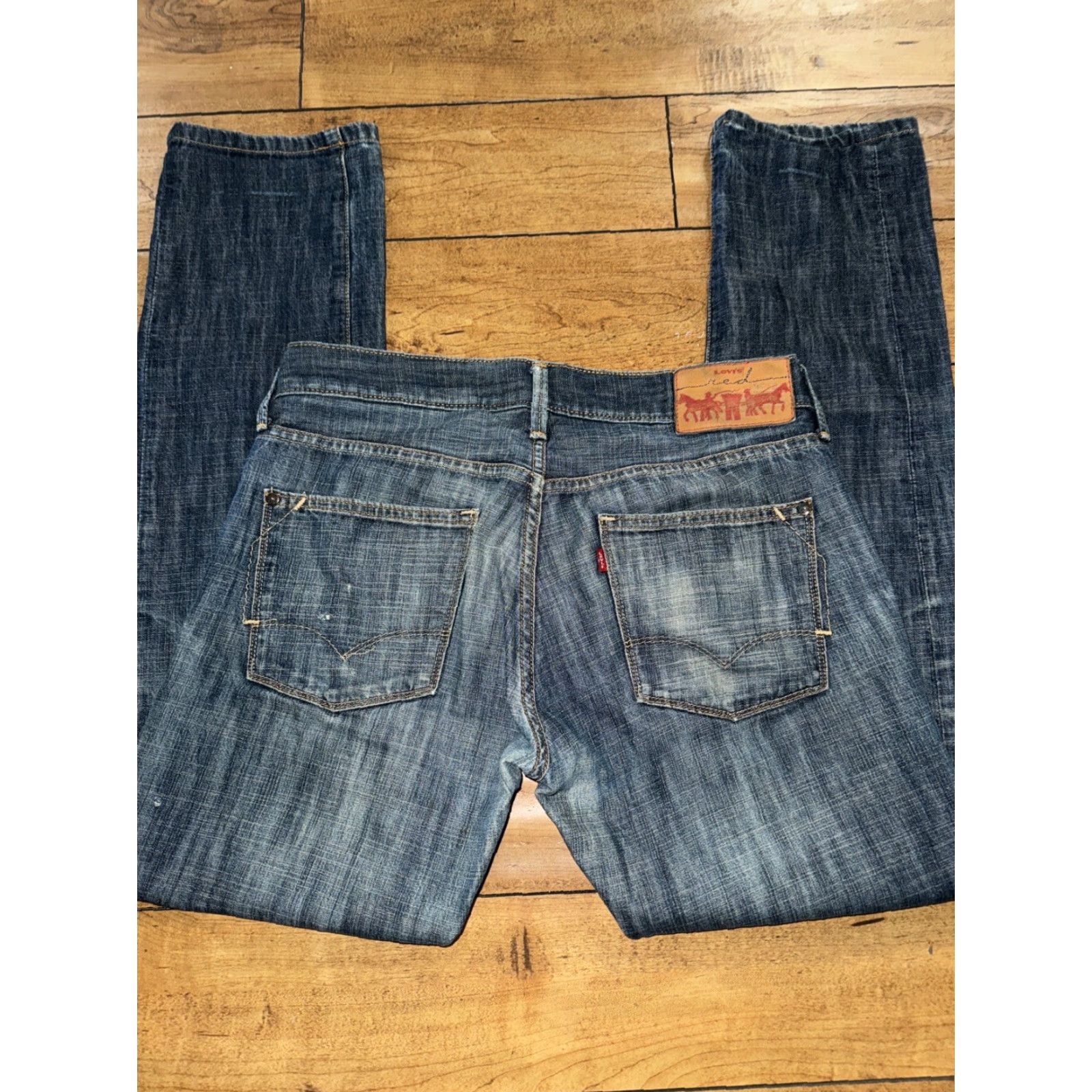 Levi's VINTAGE Levi’s Red Collection Jeans 34x32 Men Denim Red Straight 90s Y2K Size US 34 / EU 50 - 8 Thumbnail