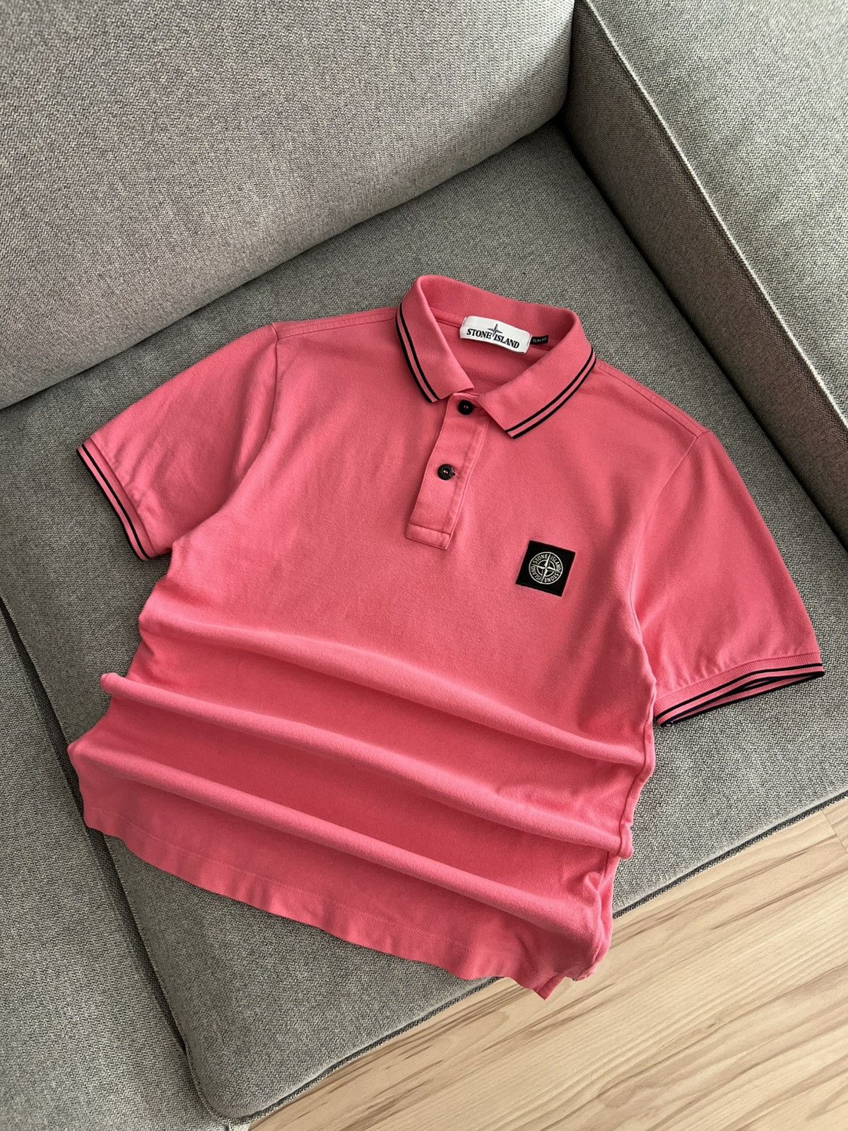 Stone Island Stone Island Pink Polo Shirt Size US S / EU 44-46 / 1 - 2 Thumbnail