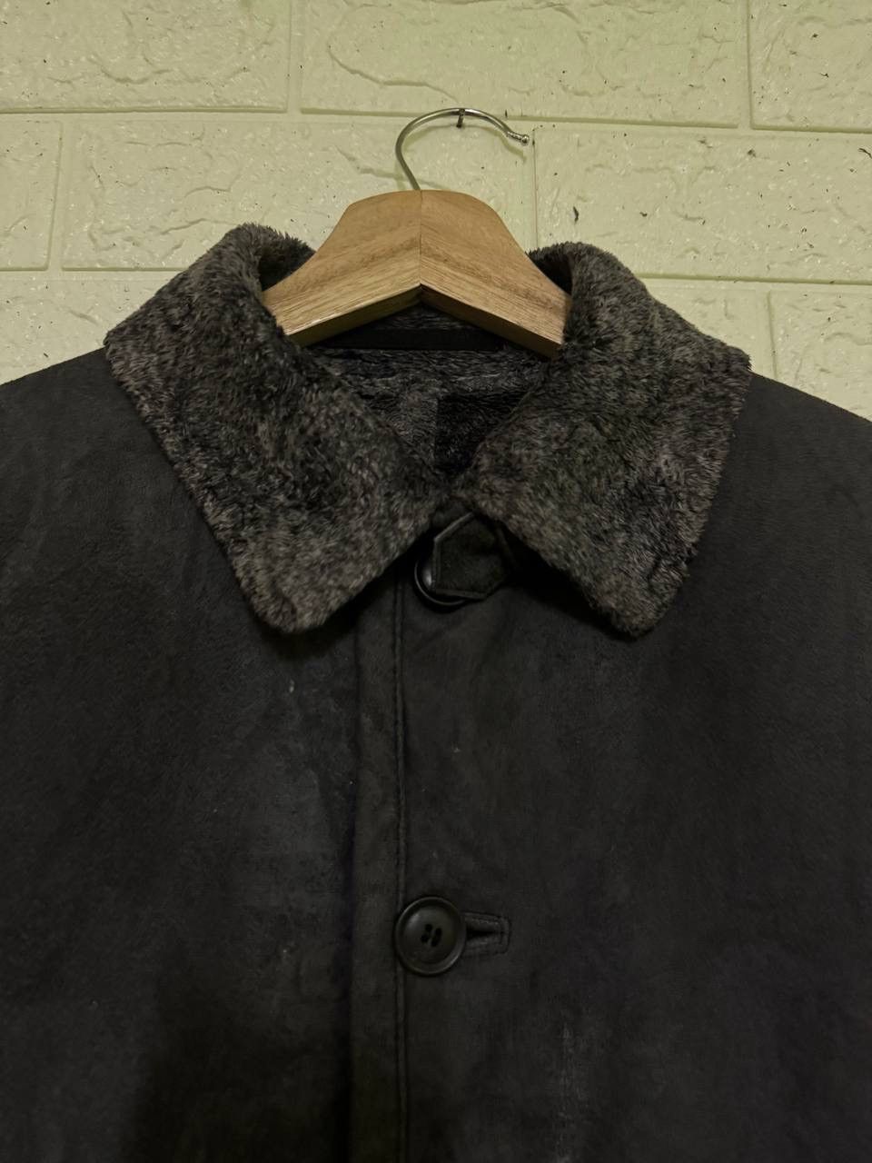 BIGI VINTAGE 90s REDMESS MEN'S BIGI LEATHER SHERPA JACKET Size US S / EU 44-46 / 1 - 3 Thumbnail