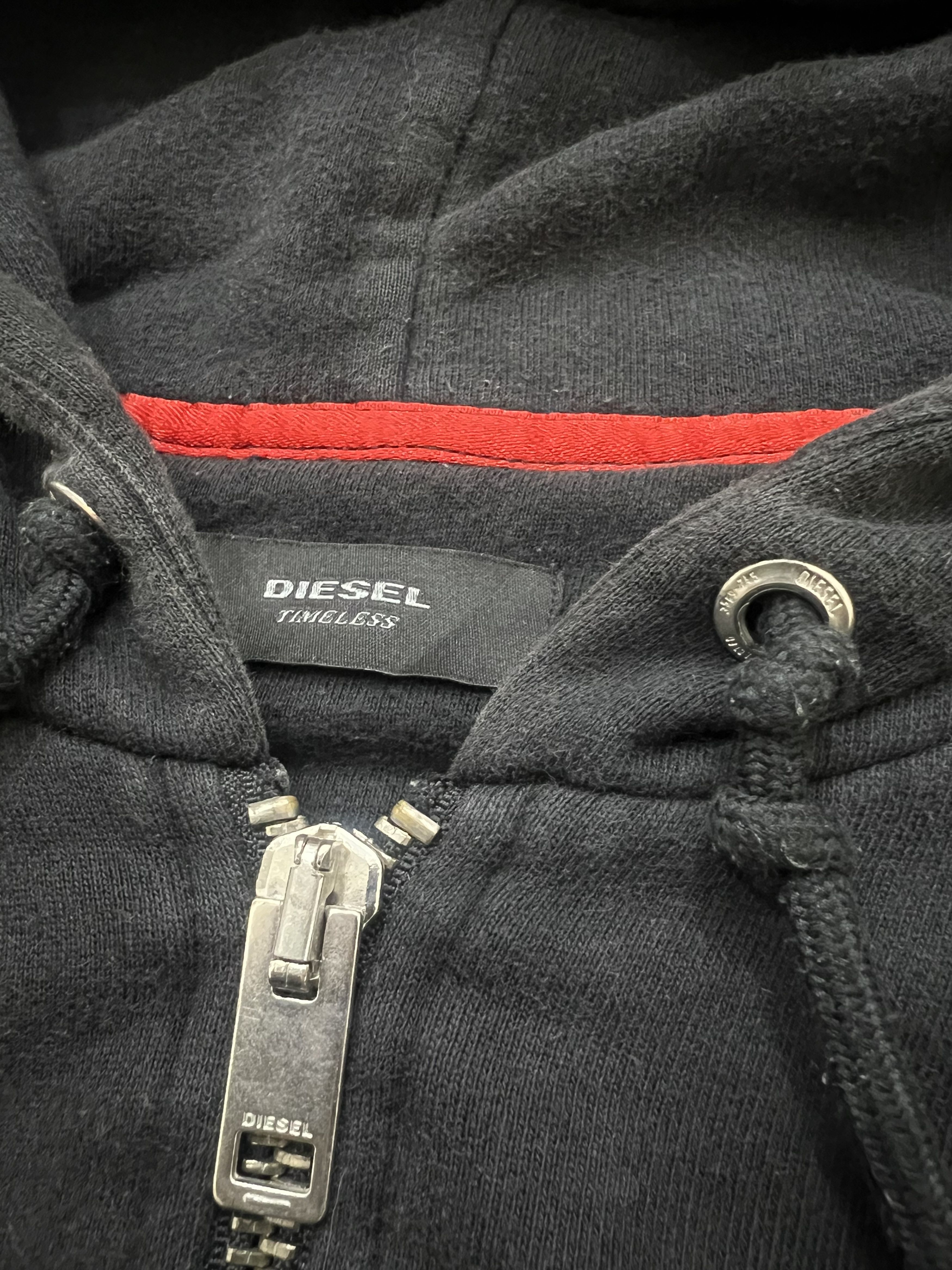 Diesel 2000s Diesel Timeless Lamb Skin Leather Hybrid Zip Hoddie Size US XL / EU 56 / 4 - 4 Thumbnail