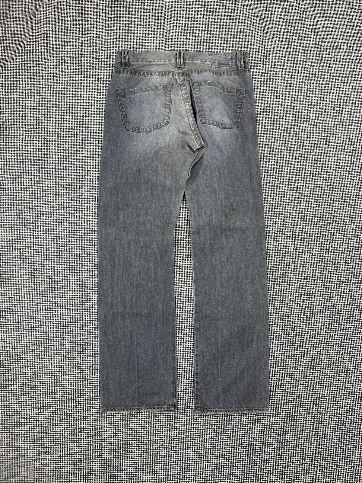 Designer × Hugo Boss × Vintage Gray stone washed Hugo Boss vintage straight cut jeans Size US 31 - 2 Thumbnail