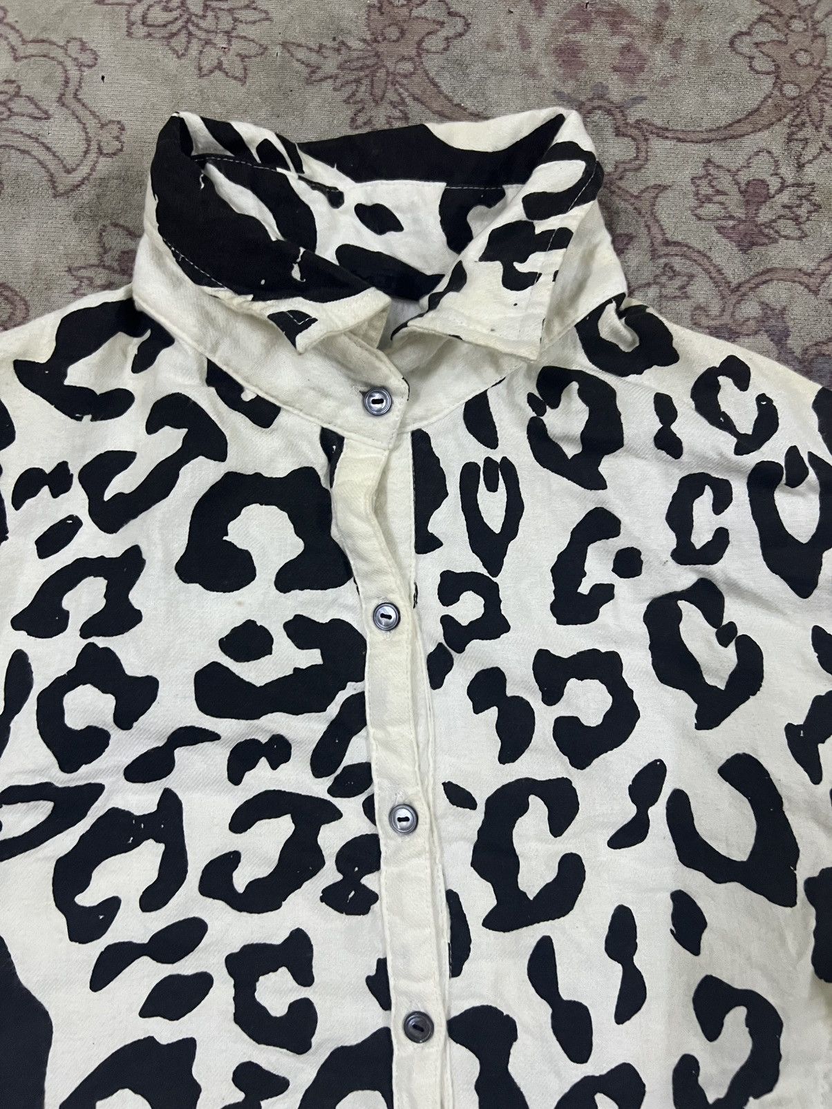 KMRii KMRii Archival Leopard Print Draped shirt Size US L / EU 52-54 / 3 - 7 Thumbnail