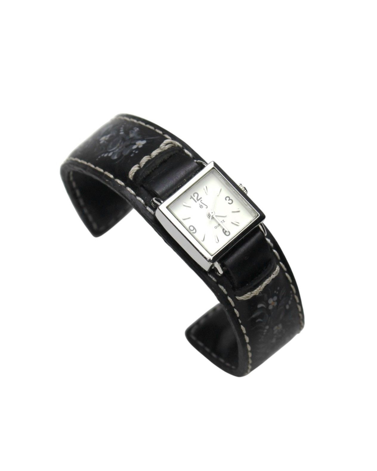 Vintage 2000S ÉS JAPAN HAND-PAINTED FLORAL LEATHER BANGLE WATCH Size ONE SIZE - 2 Thumbnail