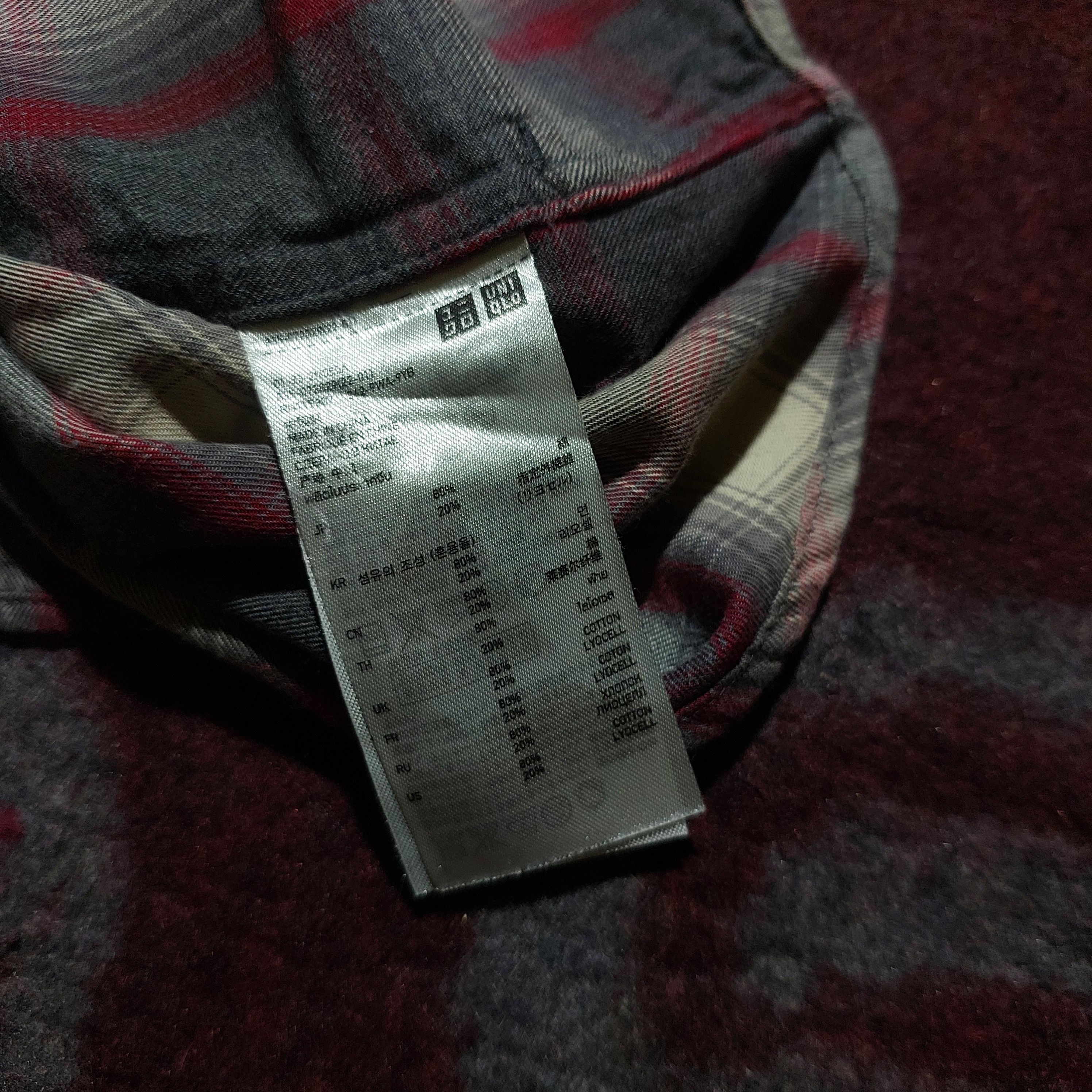 Undercover × Uniqlo Uniqlo x Undercover red line plaid shirt Size US S / EU 44-46 / 1 - 8 Thumbnail