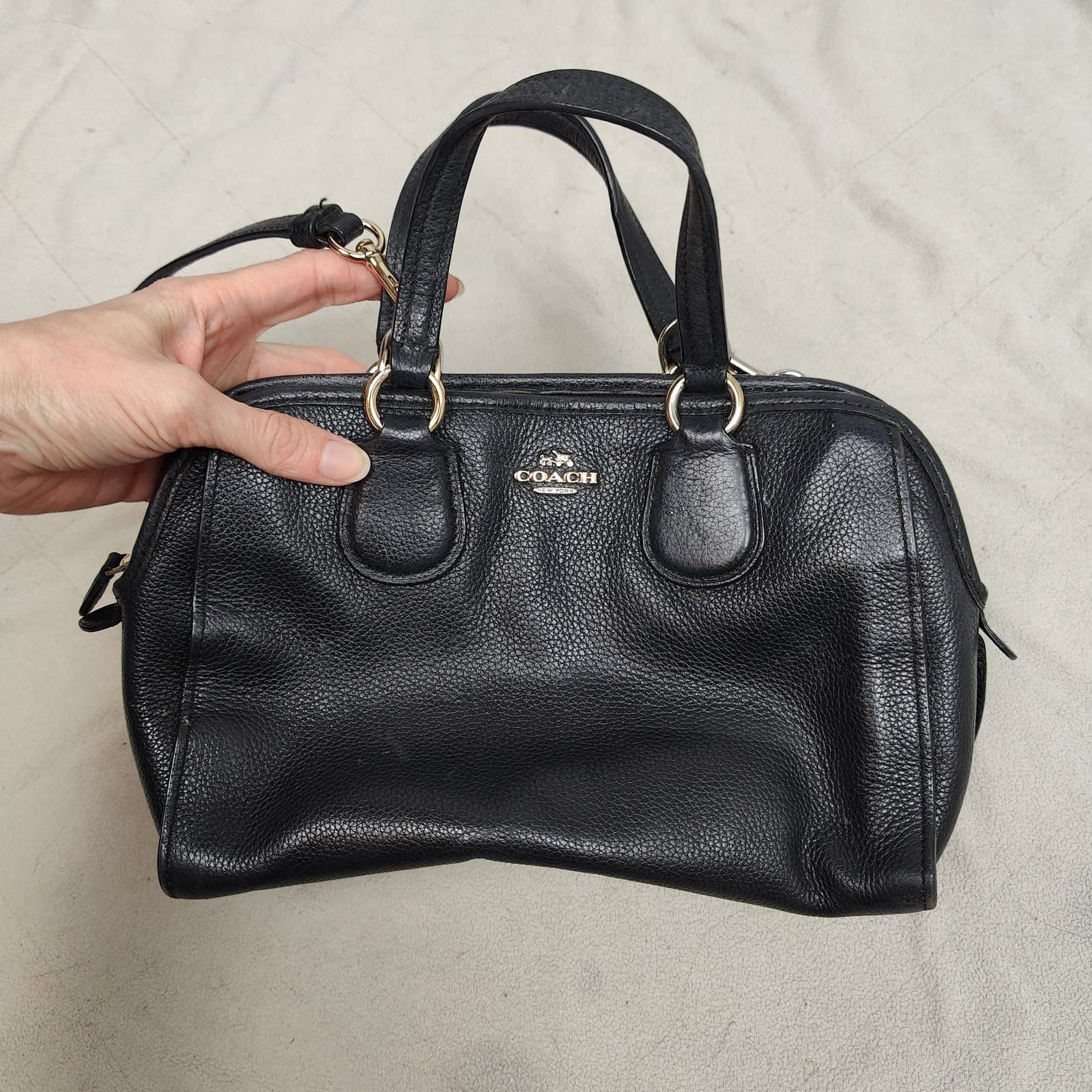 Coach mini nolita satchel in leather hot sale